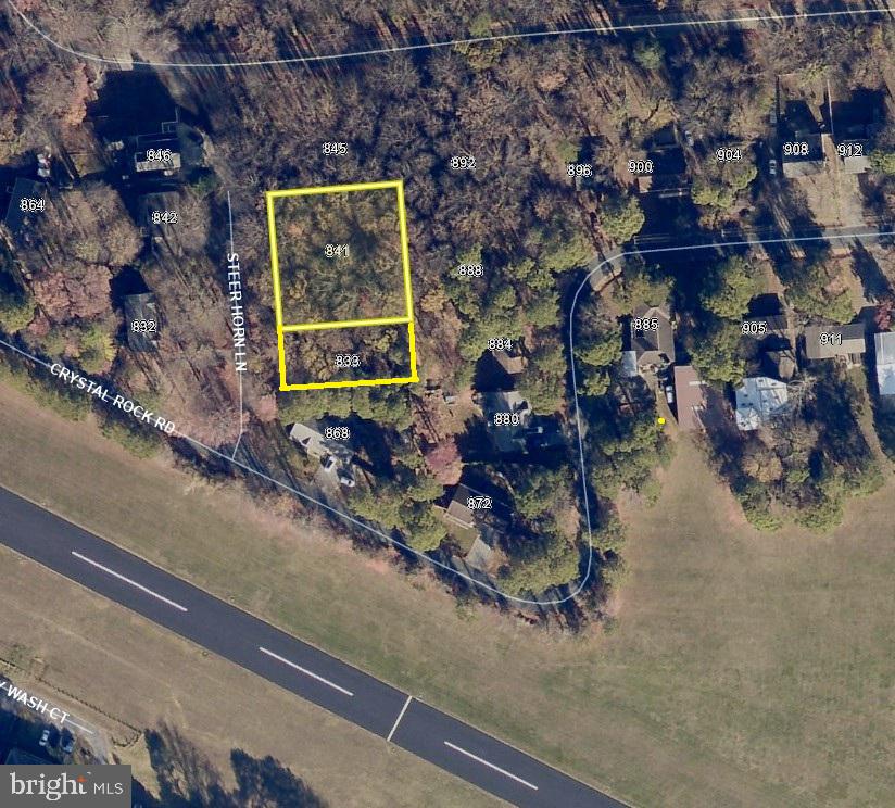 List Price is opening bid. Online Auction Only! Bidding begins Wednesday, June 3rd, and ends Monday, June 8, 2026 at 12:30 PM.  Buyer's Premium is the Greater of 10% of the hammer price or $5,000.Two Unimproved Lots totaling 24,375± SF( per mapping tool) (833 Steer Horn approx. 8,125± SF & 841 Steer Horn Ln, approx. 16,250± SF)in the Chesapeake Ranch Estates, in Lusby, Calvert County. Chesapeake Ranch Estates is a private community situated on the Western shore of the Chesapeake Bay in Calvert County, MD. The Lusby Town Center is nearby and offers many shops and restaurants. Giant food and other National consumer shopping is also available.    HOA: Property is located within the Chesapeake Ranch Estates Property Owners Association (HOA). Amenities in the community include the Chesapeake Ranch Airport-MD50, campgrounds, a clubhouse, Driftwood Beach, Gardens, Horseshoe pits, Lake Lariat, Seahorse Beach and Trails. (Per the Chesapeake Ranch Estate website)