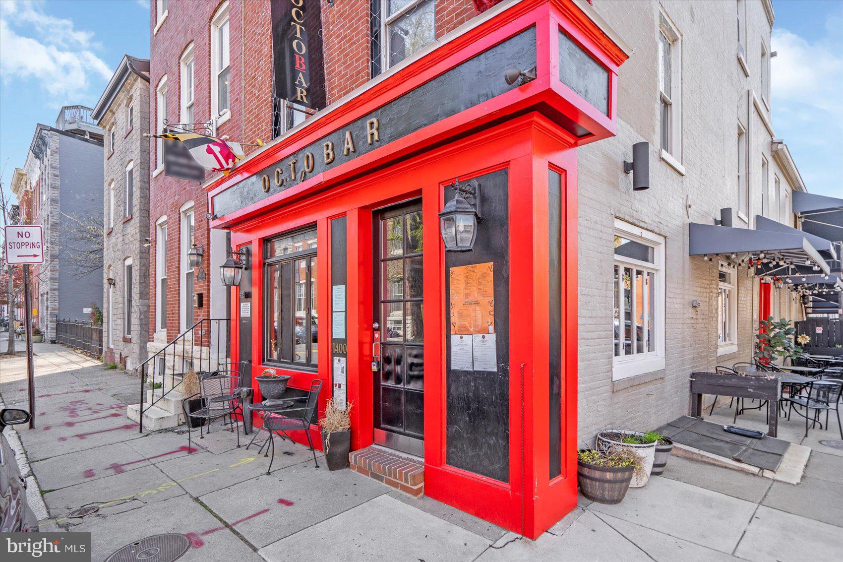 Prime Investment Opportunity in Federal Hill! Turnkey restaurant space featuring al fresco dining, a spacious main-level dining area with a full bar, and a second-floor overflow/private party room complete with a wet bar. Classic interior finishes include exposed brick, crown molding, coffered wood ceilings, and low-maintenance flooring—all bathed in natural light. Fully equipped kitchen included. Current lease runs through 2029 at $7,000/month NNN. Recent appraisal at $950,000 (Feb 2025). Strong investment fundamentals with a 9.1% cap rate and 10.82% ROI. Ideal opportunity for investors seeking a stabilized asset in one of Baltimore’s most sought-after neighborhoods. Liquor license is included with the sale of the property.