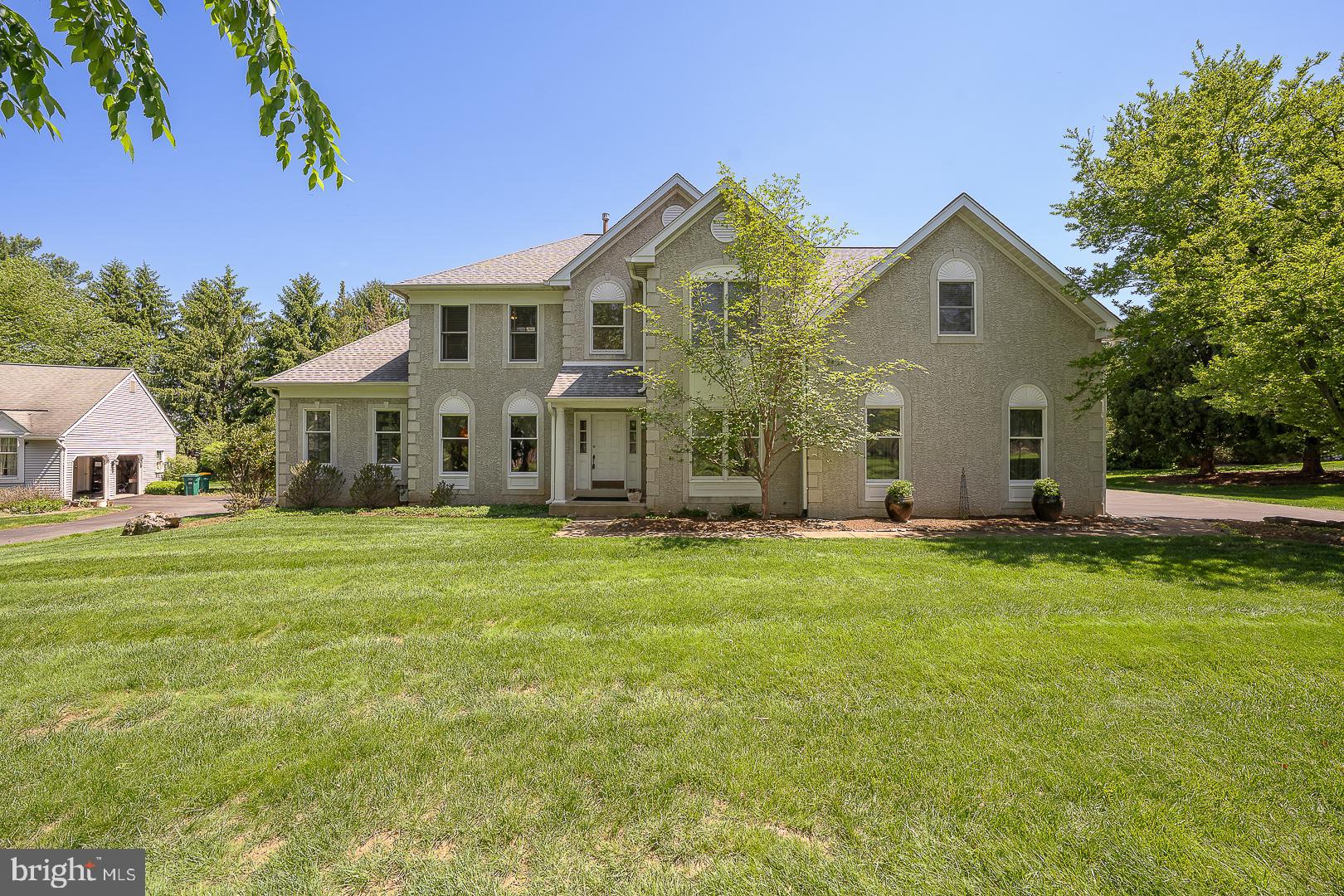 If you’ve been looking for a home that offers both a sense of community and a true sense of privacy, this property is a fantastic find. Tucked away at the end of a quiet cul-de-sac, this 4-bedroom, 3.5-bath home is move-in ready and exceptionally well-maintained, perfectly balancing a traditional feel with a comfortable modern layout.
The main level is designed for an easy, natural flow. The chef-grade kitchen is a standout feature, updated with beautiful honed quartz countertops and backsplashes, professional-grade stainless steel appliances, and European-style cabinets—perfect for anyone who enjoys cooking. The space is bathed in natural light, from the large windows over the sink to the skylight in the greenhouse breakfast nook.
Just off the kitchen, the formal living and dining rooms feature an open floor plan ideal for multiple styles of entertaining. Beyond the formal area lies the sunroom; with wall-to-wall windows, a hip-style ceiling, and access to the back patio, it offers a bright, peaceful place to relax with great views of the private yard.
A two-story foyer and 9-foot ceilings give the entire home an open, airy feel.
A private study and a powder room are located conveniently off the foyer.
Stepping down from the breakfast area, the family room features a classic gas fireplace, soaring ceilings, and a back staircase leading to the second floor.
The finished basement includes a small caterer’s kitchen, a full bath, and a generous media/game area.
The location is hard to beat. Situated in the heart of Berwyn within the highly regarded Tredyffrin-Easttown School District, you get the best of both worlds: a private sanctuary that is still just minutes away from the Paoli Train Station, the Chester Valley Trail, and the premier shopping and dining of the Main Line.