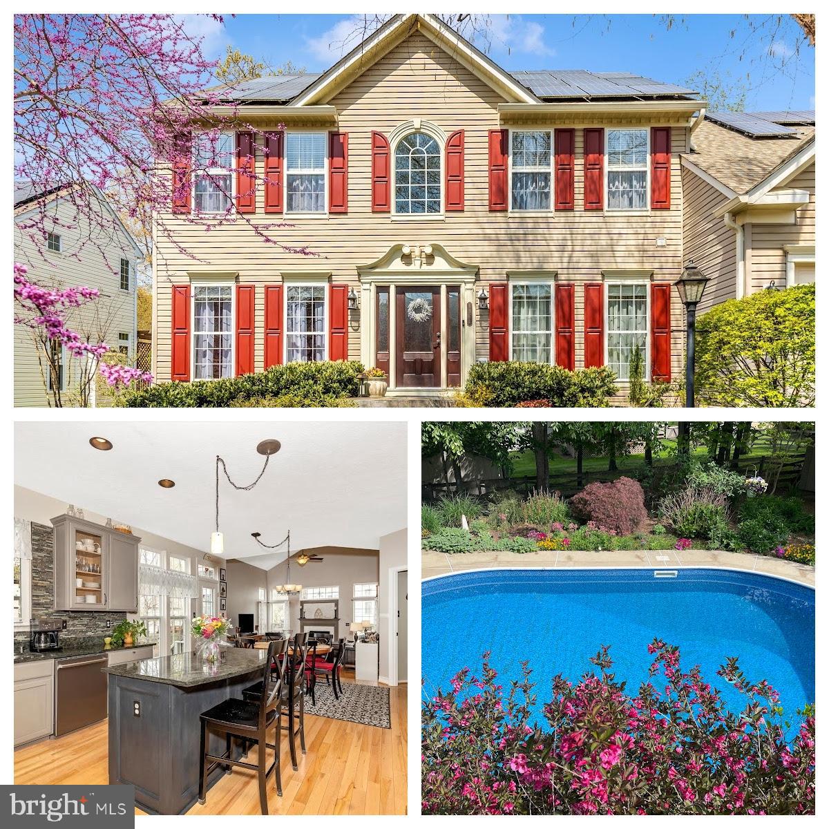 Don’t miss your chance to own this beautiful, original-owner, four-bedroom, three-and-a-half-bath home in one of the area’s most sought-after communities—Spring Ridge! Lovingly maintained, this home features gleaming hardwood floors on both the main and upper levels, along with neutral paint throughout. Step into the light-filled two-story foyer, where you’ll be greeted by formal living and dining rooms, plus a private study—perfect for working from home. The recently renovated kitchen is a showstopper, complete with granite countertops and stainless steel appliances. Just off the kitchen, the spacious family room features a cozy gas fireplace—ideal for relaxing evenings. A convenient laundry room and powder room complete the main level. Upstairs you’ll find a luxurious primary suite with a fully renovated spa-like ensuite bath and walk-in closet. Three additional generously sized bedrooms and a beautifully updated hall bath offer plenty of space for family or guests. The fully finished, walk-out basement includes a versatile den or office, a full bathroom, a welcoming rec room, and an abundance of storage space. Step outside to your private backyard oasis—featuring a stunning saltwater in-ground pool, an elevated deck, and beautifully landscaped surroundings. Recent updates include a new roof (2023), new pool liner (2023), and a new driveway (2022) for added peace of mind. The front yard irrigation system keeps your lawn looking its best with ease. And here's a major bonus: owned solar panels (not leased!) help dramatically reduce energy costs—the lowest electric bill in the past year was just $6, and the highest was $181. Located just minutes from charming historic downtown Frederick, with easy access to major commuter routes, this home also falls within the highly rated Oakdale High School District and comes with no city taxes! As a resident of Spring Ridge, you’ll enjoy unmatched community amenities including four pools, three tennis courts, a soccer field, two basketball courts, nine playgrounds, a clubhouse, over 20 miles of scenic paths and sidewalks, and more than 200 acres of open green space. This one truly has it all—schedule your private tour today before it’s gone!