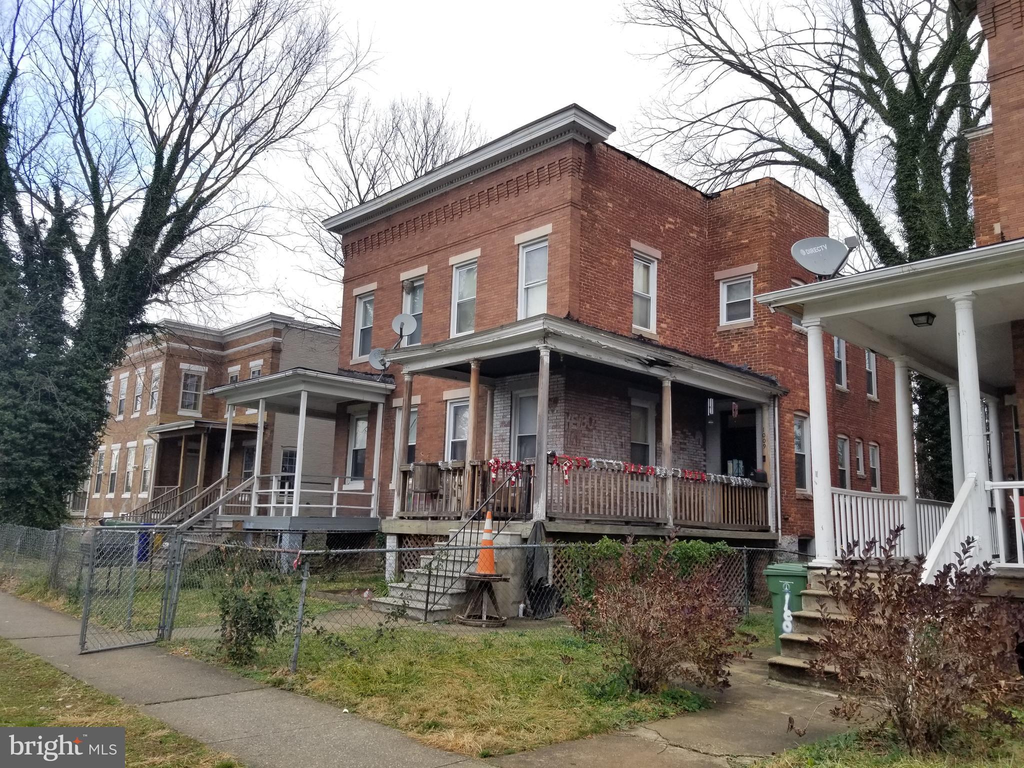 Spacious 3 bedroom home with tons of charm and a nice sized basement. Come see the large backyard and good sized front porch. It has  a Fireplace as well as Central Air. Seller will not redeem groundrent.