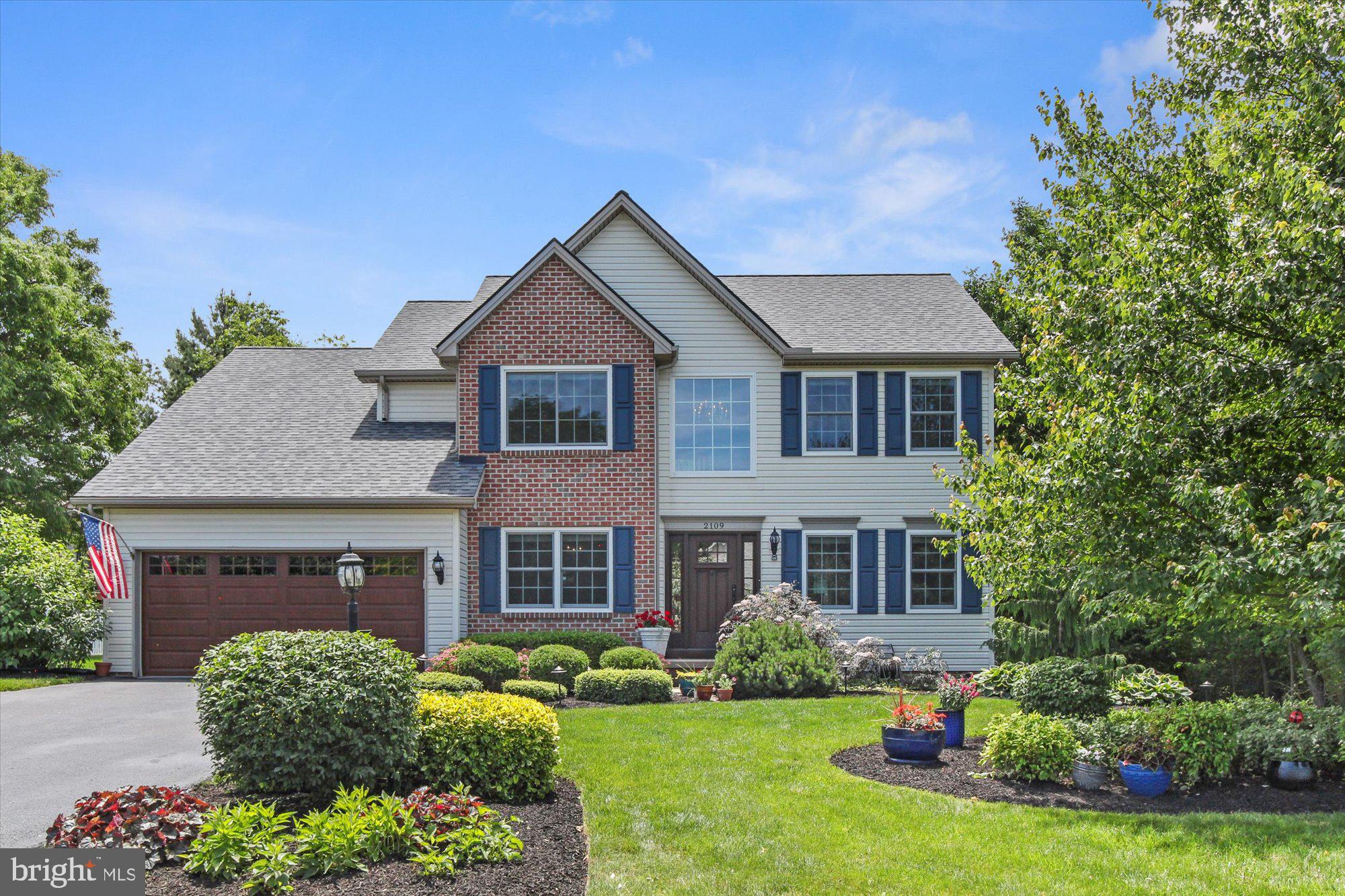 Beautiful Updated Colonial in desirable Aslan Heights in Central Schools!  2 story open foyer with lots of natural light is open to formal dining room. Completely updated custom kitchen with Wayneco cabinets, large island, quartz countertops, ceramic tile backsplash, stainless steel appliances & built-in wine cooler.  The family room is open to the kitchen & has a corner gas fireplace. The bow window backdoor leads out to your own private oasis! Large stamped concrete patio with a relaxing hot tub (included with the sale).  The back yard backs up to a preserved wetlands area that brings nature & wildlife right into your backyard.  Enjoy all the scenery with each change of the seasons! There is also a formal living room/sitting rm, a 1/2 bath & laundry room on the 1st floor! Upgraded Engineered wood floors throughout the 1st & 2nd floors.  The 2nd flr offers 4 bedrooms. The primary BR features, 2 closets (1 is walk-in) & an absolutely beautiful fully renovated bathroom! Large walk-in glass & tiled shower, nice deep soaking tub & ceramic tile floors. Double bowl vanity with quartz countertops & mirrors above with built-in dimmer lights! The basement has a finished rec room with w/w carpet & recessed lighting. There is a wall of built-in storage closets & the utility room that offers more storage space with steel shelving units that stay with the home.  Other updates that have been done are: New high efficiency Lennox gas furnace & central air in 2020, New Anderson windows in 2019, updated Pella fiberglass front door & New garage door in 2013 & New Roof in 2019!!  You won't want to miss seeing this beautiful home!! Take a look today!! NOTE: Sellers will need a rent back, due to building a new home in DE. Please see agent remarks regarding this & offers received.
