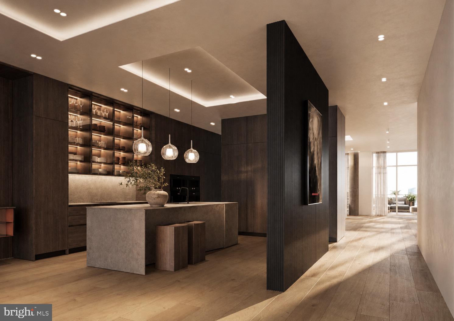 Experience the pinnacle of modern Philadelphia living at 223 S 6th Street #PH ​-  the Penthouse at The Dilworth House, an architectural landmark designed by CBP Architects and developed by Astoban Investments, one of the city’s premier luxury builders. This newly built residence unites contemporary innovation with timeless elegance, offering nearly 5,000 square feet of interior space and over 3,800 square feet of private outdoor terraces overlooking Washington Square Park, Society Hill, and the city skyline. There is truly nothing like it in Philadelphia.

A private elevator opens directly into a light-filled foyer leading to expansive living and dining areas wrapped in floor-to-ceiling glass with southern and western exposures that capture sunset and park views. The open-concept plan integrates an imported Italian Scavolini kitchen featuring Compac Quartz countertops, integrated Wolf, Sub-Zero, and Miele appliances, double ovens, and a built-in espresso system ​- all oriented toward the park and river-view terraces for effortless entertaining.

Each of the five ensuite bedrooms combines privacy with refined design. The primary suite offers a custom dressing room, radiant-heated marble floors, oversized soaking tub, frameless steam shower, and dual vanities, all finished with Italian tile and Pianca cabinetry. Secondary suites provide flexibility for guests, an office, or a private gym.

Designed for seamless indoor-outdoor living, this penthouse showcases multiple private terraces with unobstructed park, city, and river views, ideal for open-air dining or rooftop gatherings. State-of-the-art systems include Lutron lighting, ButterflyMX keyless entry, two-zone HVAC, and smart-home integration. The residence includes two on-site automated parking spaces within a fully mechanized garage and private storage.

Residents enjoy the exclusivity of a boutique building of only eight homes, built with reinforced concrete construction, soundproofing, and secure access. Monthly condo fees cover building maintenance, insurance, and amenities, and the property benefits from a Philadelphia tax abatement.

Perfectly positioned on Washington Square Park in the Society Hill district, this location places you steps from Talula’s Garden, Zahav, Morimoto, Independence Hall, and Old City’s cultural venues, with quick access to I-95, I-676, and 30th Street Station. The home’s setting blends historic surroundings with modern luxury ​-  a rare opportunity to own new construction with direct park frontage, panoramic city and river views, and unmatched outdoor space.