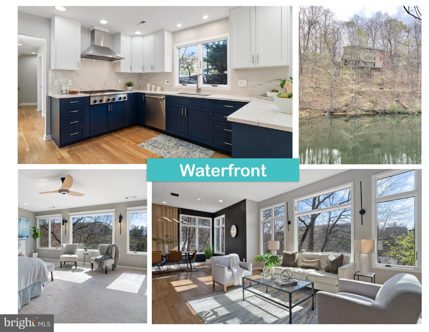 This home is stunning in person and pictures just don't do it justice. You won’t believe the upgrades! The kitchen is a chef’s and designer’s dream. The views are breathtaking. This home screams entertainment - from the remodeled kitchen and bathrooms, to the multi-level new connecting composite decks - complete with a covered portion newly wired and heated so you can gather year-round - you’ll never want to leave this lovely home. As you approach the home, you’ll see the stunning stone around the front door. To the right is a welcoming arch, leading down to the deck. From the moment you enter the bright foyer, the views greet you. The kitchen is just gorgeous - with new custom cabinets and quartz counters that extend up the walls, there isn’t one thing you’ll want to change. With a 6 burner gas stove, wall oven and microwave, oversized refrigerator, and eating area, it really is the perfect set up for the home chef and entertainer. You may not even notice how large the living room and dining area are since you’ll be looking at the view out the wall of windows. The large living area has a gas fireplace with new quartz, the perfect place to unwind, a remodeled desk/work area, and opens to the top level deck. The dining area is beautifully defined with an accent wall. Heading upstairs, which is multileveled, you’ll find the primary bedroom also with a wall of windows to enjoy the views, a remodeled luxury primary bathroom, equipped with a soaking tub that overlooks the water. On this floor, you’ll find another large ensuite bedroom with a remodeled bathroom and the laundry room. Heading to the upper level, there are two more oversized bedrooms and a full, remodeled bathroom.  Downstairs is the fully finished basement, currently used as a gym but the perfect size rec room, a half bathroom, bonus room, gas fireplace, and wet bar, all opening to the lower deck. There is a massive storage area off the deck - perfect for kayaks, work benches, and golf cart storage. Other upgrades include new carpet, new paint, new railings inside, all new interior and exterior lighting, and new insulated garage door. With the privacy of the woods for summertime and the hill views in the winter, the location can’t be beat. Enjoy all that Lake Linganore has to offer: deep Navigable lake, multiple sandy beaches, multiple pools, boating, fishing, swimming, tennis, basketball, beach volleyball, nature & bike trails, Frisbee golf, pickleball, Event Tent, Farmers Markets, Summer Concert Series under the stars, playgrounds and so much more! Come and see for yourself.