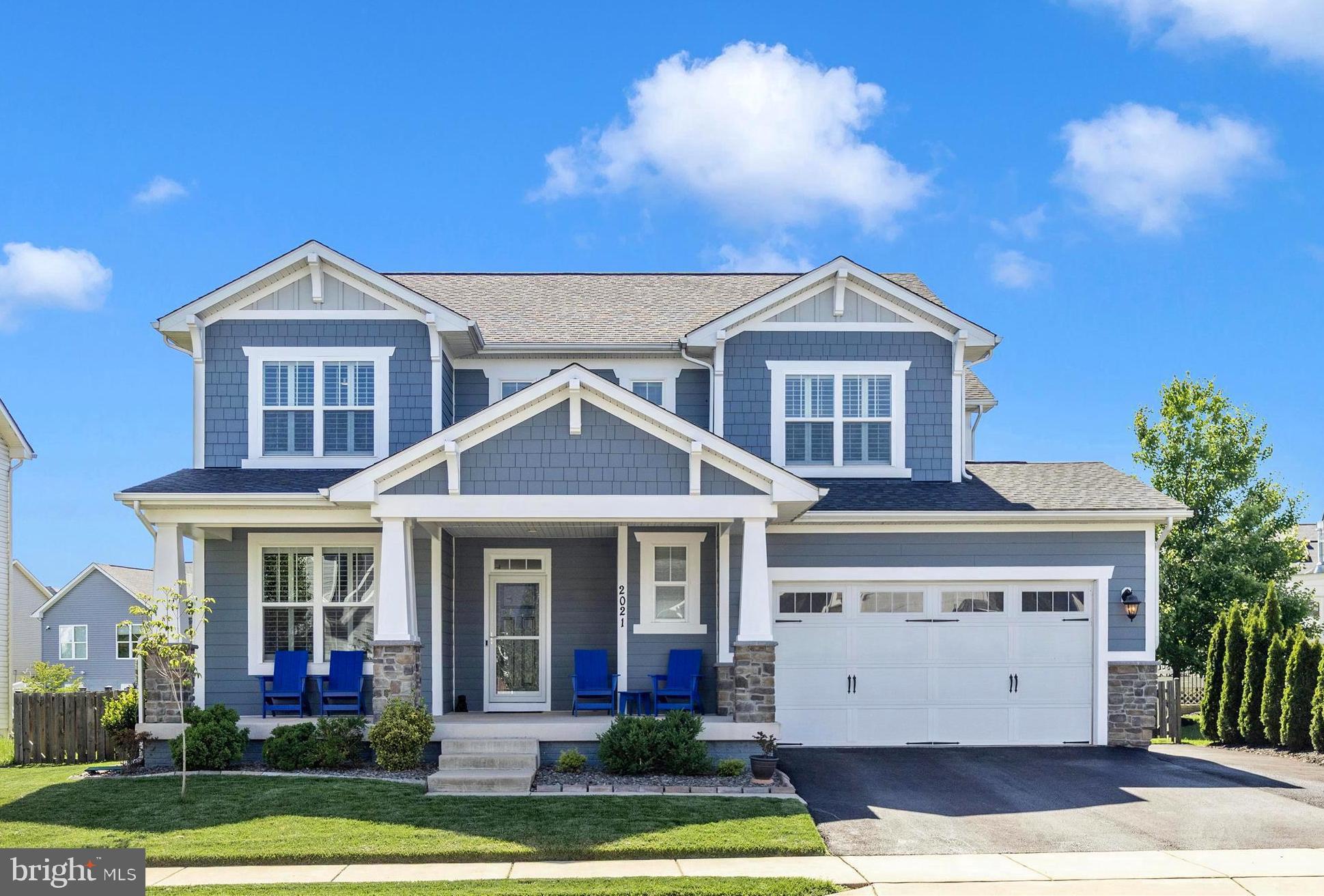 This 4 bedroom, 3.5 bathroom Craftsman style home with 2,730 above grade sq ft boasts true pride of ownership throughout and is priced below appraised value! Amazing features and updates truly standout…each bedroom has an attached bathroom, 9-foot ceilings, gorgeous kitchen with subway tile, large island and gleaming hardwood floors across both the main and upper levels. Outside delivers as well with a 883 sq ft composite deck complete with a 10x10 gazebo and paver patio area below, 12x20 custom shed with loft and electric, fenced backyard, huge covered front porch and your 2-car garage with expanded driveway. As you enter the foyer a generous sized den/office is to your left in addition to a half bathroom. Walk into your open dining area and large light-filled family room centered around a cozy gas fireplace. To your right is the gourmet kitchen with gas cooking, gorgeous cabinetry & an expansive amount of granite countertop space for entertaining. To make your way to the backyard you pass through your bright sunroom with French doors. Smart design and everyday conveniences are everywhere. A clever mudroom sits perfectly between the kitchen and the 2-car garage showcasing a small area for a desk, plus your traditional drop zone in addition to upper and lower cabinets with granite countertops. The gorgeous hardwood stairs guide you to the upper level showcasing board and batten through the hallway to 4 generous bedrooms. The primary suite features a tray ceiling, louvered shutters as professional window treatments which you will also find throughout the home and your ensuite with separate shower and tub with marble tile surrounds. In addition, there is a 2-sink vanity and walk-in closet. The second bedroom has its own full bathroom and walk-in closet. The third and fourth bedrooms share a Jack and Jill full bathroom. Plus, you have the convenience of an upper-level laundry room. The over 1,300-sq ft basement waiting for your imagination and specific design, features a 9ft ceiling height, a bathroom rough-in and legal egress for a bedroom.. Some of the other modern features include a Nest thermostat, hardwired Google smoke/CO2 detectors and an owned 8 panel solar array that has allowed for reduced monthly electric bills. Enjoy the beautiful community pool and other amenities too in this highly sought after Frederick neighborhood.