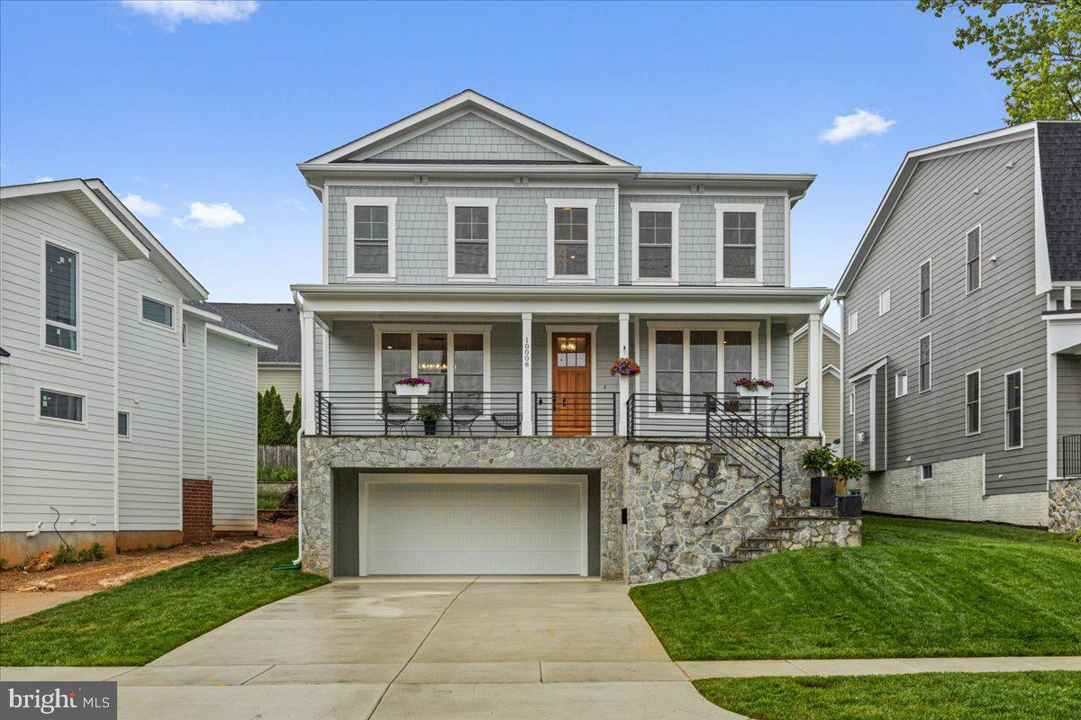 This stunning luxury residence boasts over 4,400 square feet of finished living space with a sleek contemporary design and modern ambiance. Brand new, this three-level, five-bedroom, five-bathroom home offers seamless flow and expansive open areas, featuring 10-foot ceilings, impressive architectural accents, stylish designer touches, and situated on a 5,453 square foot lot. Upon entry through the inviting front porch, you're greeted by an elegant living room and dining room, a separate office, a generously sized butler's pantry, and a convenient half bath. The impressive chef's kitchen with a sizable island, high-end appliances, and a sunny breakfast room seamlessly connects to a spacious great room featuring a cozy fireplace, access to the rear patio, and a fully fenced yard. The second level is dedicated to luxury living, with a lavish primary suite boasting a room-sized walk-in closet/dressing room, an additional walk-in closet, and a spa-inspired bath. Three more bedrooms, one en suite and the others sharing a "Jack & Jill" bath, and a sizable laundry room complete this floor. The lower level walkout offers versatility, featuring a fifth bedroom, a full bath, and an expansive recreation room with a bar/sink area, perfect for a nanny or in-law suite,  a mud room, storage/utility room, and a two-car garage. Located one block from Fleming Park and near by the Bethesda Trolley Trail, a scenic 4-mile trail ideal for walking, jogging, or biking. Just a mile away lies the Wildwood Shopping Center, offering Balducci's numerous dining options, coffee shops, retail outlets, and grocery stores. With easy access to downtown Bethesda and major thoroughfares such as I-495, I-270, and DC, this home offers luxury living paired with convenience and accessibility.