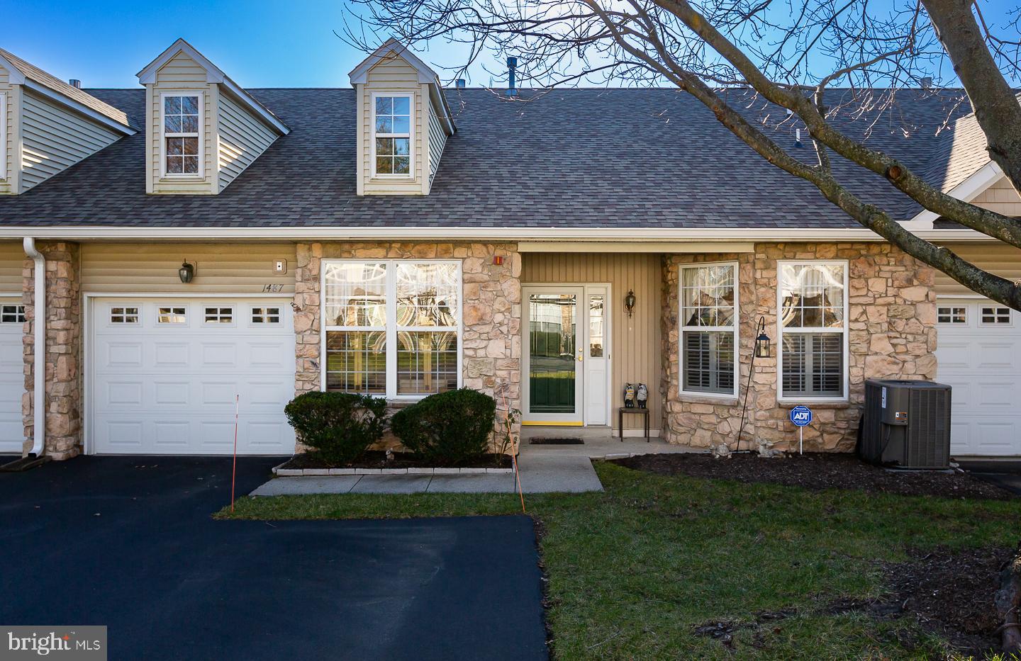 Welcome to 1487 Palmer Drive in Golfview Estates, Springfield’s Only 55+ Community. This 2 Bedroom, 2 Bathroom,  UPPER Unit has been meticulously cared for! The Kitchen was Upgraded with Gorgeous Quartz Countertops, Backsplash, Sink (2019), Luxury Vinyl Tile Flooring and Carpet Throughout (2019), New HVAC Unit (2017), New Hot Water Heater with Leak Stop System (2016), New Windows (2019), and Custom Wood Plantation Shutters and Blinds (2012). Crown Molding Throughout. Attached Garage with Plenty of Cabinetry For All Your Storage Needs. Closets In All Rooms Are Very Generous For Those Looking To Downsize. The Low Association Fee covers Lawn Maintenance, Snow Removal, Deck, Siding, Roof, Concrete and Asphalt for Worry-Free Outdoor Living. Quiet, but near everything—Springfield Country Club, Mall, Baltimore Pike Corridor, Media, I-476 and all Public Transportation. Schedule Your Showing Today—This One Will Go Fast!