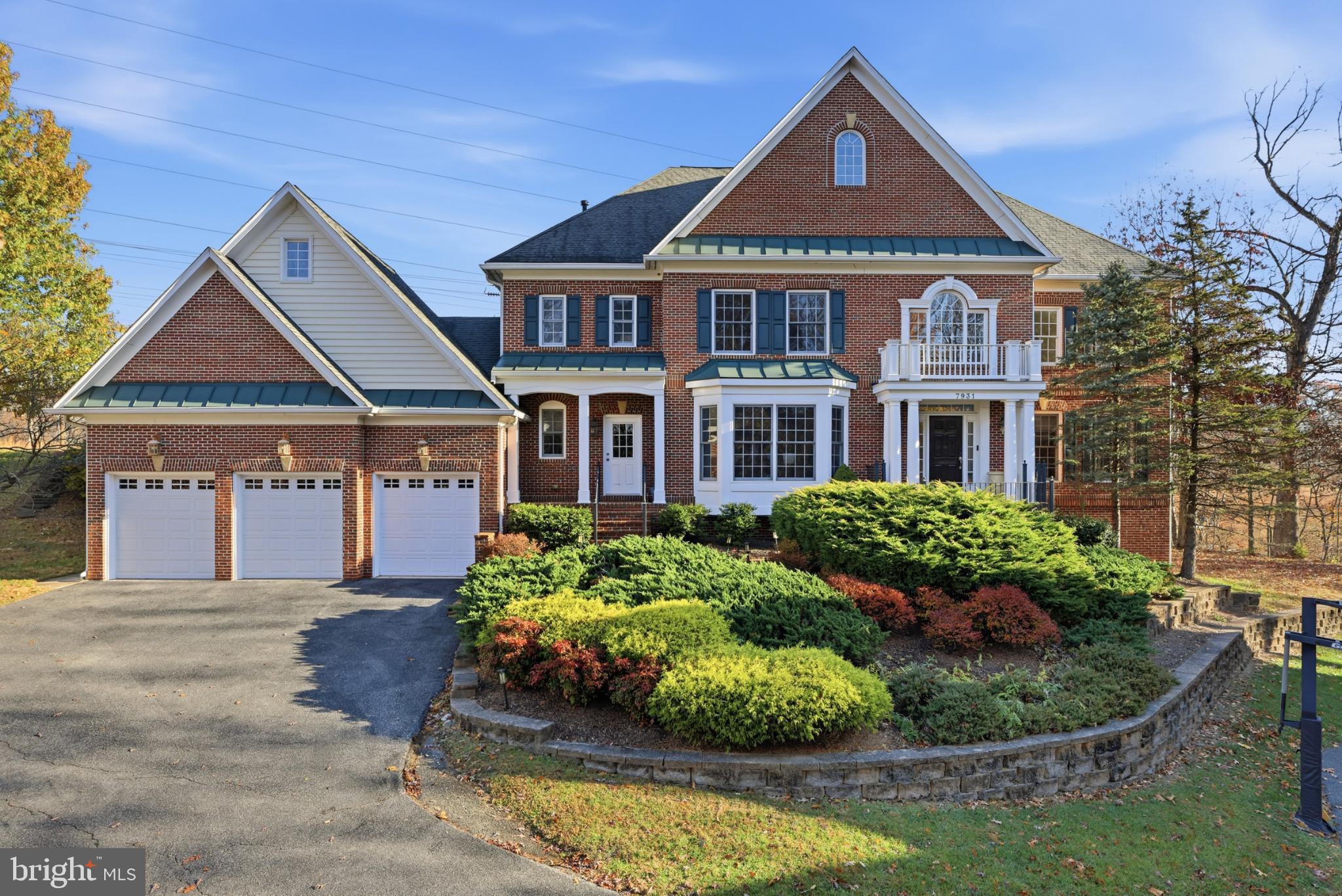Welcome to this elegant Potomac residence, gracefully perched on a hill within a private three-home enclave at the edge of Inverness Forest. This distinguished home offers a three-car garage and showcases exquisite architectural detailing throughout, including crown molding, curved archways, and tray ceilings. Step into the grand foyer, where a sweeping staircase introduces the adjacent formal living and dining rooms. A private study is thoughtfully positioned just off the spacious gathering room. An arched pass-through leads to the expansive gourmet kitchen, featuring abundant cabinetry and countertop space, a center cooktop island, a walk-in pantry, and a sun-filled breakfast area. With its exceptional layout, generous storage, and multiple work zones (including dual sinks, dishwashers, and a double oven), the kitchen is well-equipped for everyday living and entertaining. Additional main-level conveniences include a walk-in pantry, a dedicated laundry room, and two separate powder rooms. The upper level hosts a luxurious primary suite complete with a tray ceiling, a step-down sitting room, a dressing room, two walk-in closets, and a spa-inspired bath with a soaking tub. Three additional bedrooms, including a generously sized suite with its own private bath, provide comfort and flexibility for family or guests. The walk-out lower level extends the home's living space with an additional bedroom and full bath, a spacious recreation room with a fireplace, two finished flex rooms ideal for a gym or media room, and an expansive storage area within the mechanical room. An oversized three-car garage completes this exceptional offering, providing ample space for vehicles and additional storage. Enjoy the tranquility of peaceful, tree-lined streets paired with outstanding convenience. This prime Potomac location places you close to Potomac shopping and dining, premier country clubs, top-rated schools, and scenic destinations such as Great Falls and the C&O Canal, and offers effortless access to I-495, I-270, and downtown Washington, DC.