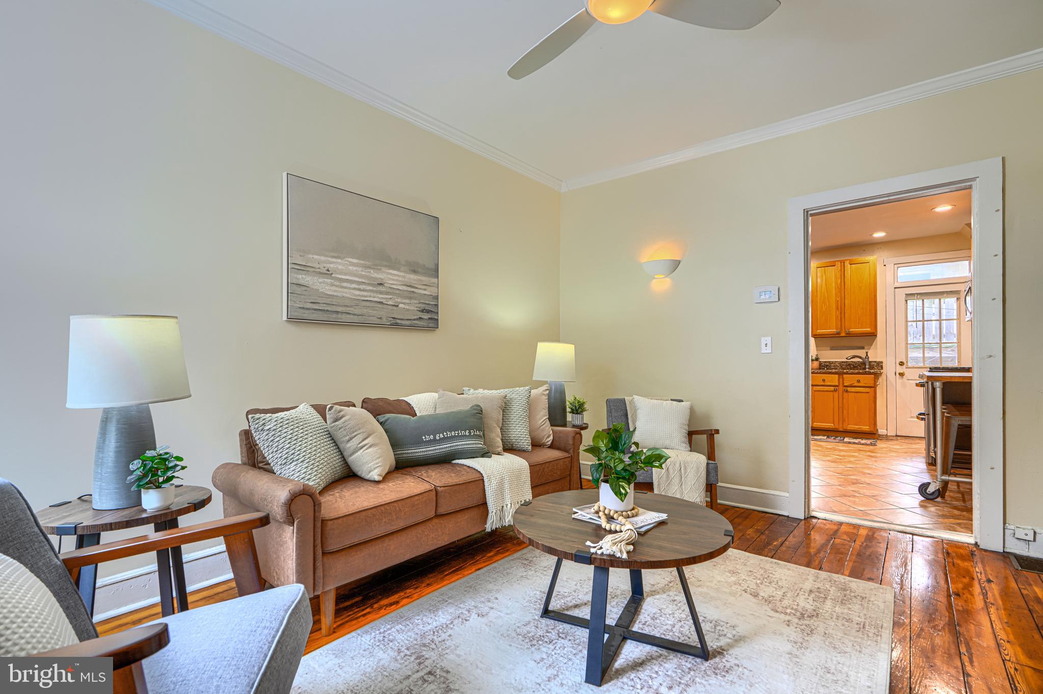 Charming two bedroom home in the heart of Federal Hill. Inside, you’ll find hardwood floors, built in shelving, granite counters, stainless steel appliances, and a spacious kitchen with room for a table. The bathroom features marble tile floors, and the second bedroom is tucked off the upper hallway for added privacy. The fenced rear patio is perfect for entertaining, grilling, or relaxing outdoors. A large basement offers plenty of valuable storage space. Located just a short walk from Cross Street Market, neighborhood dining, Federal Hill Park, and the Inner Harbor, this home puts you close to everything that makes city living so appealing.
