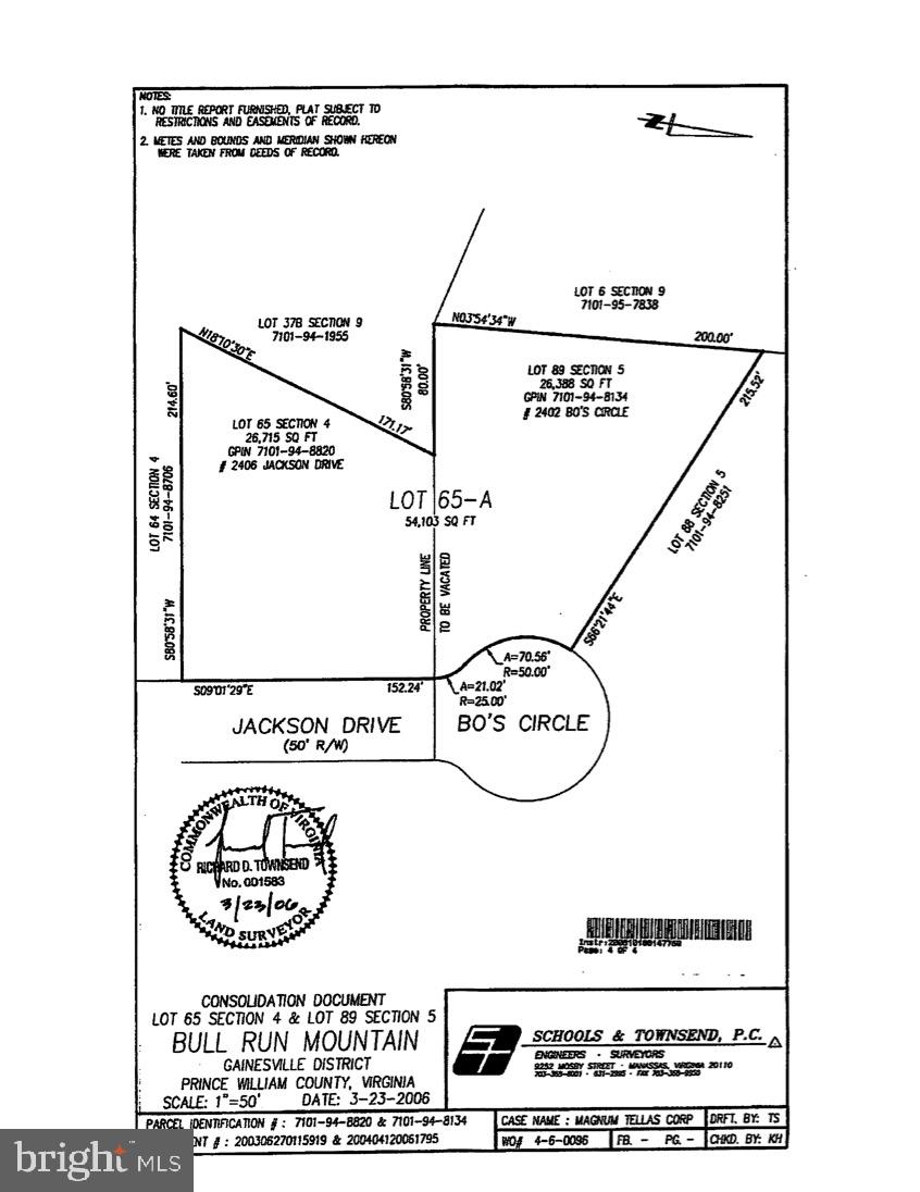 BULL RUN MOUNTAIN ESTATE - Land