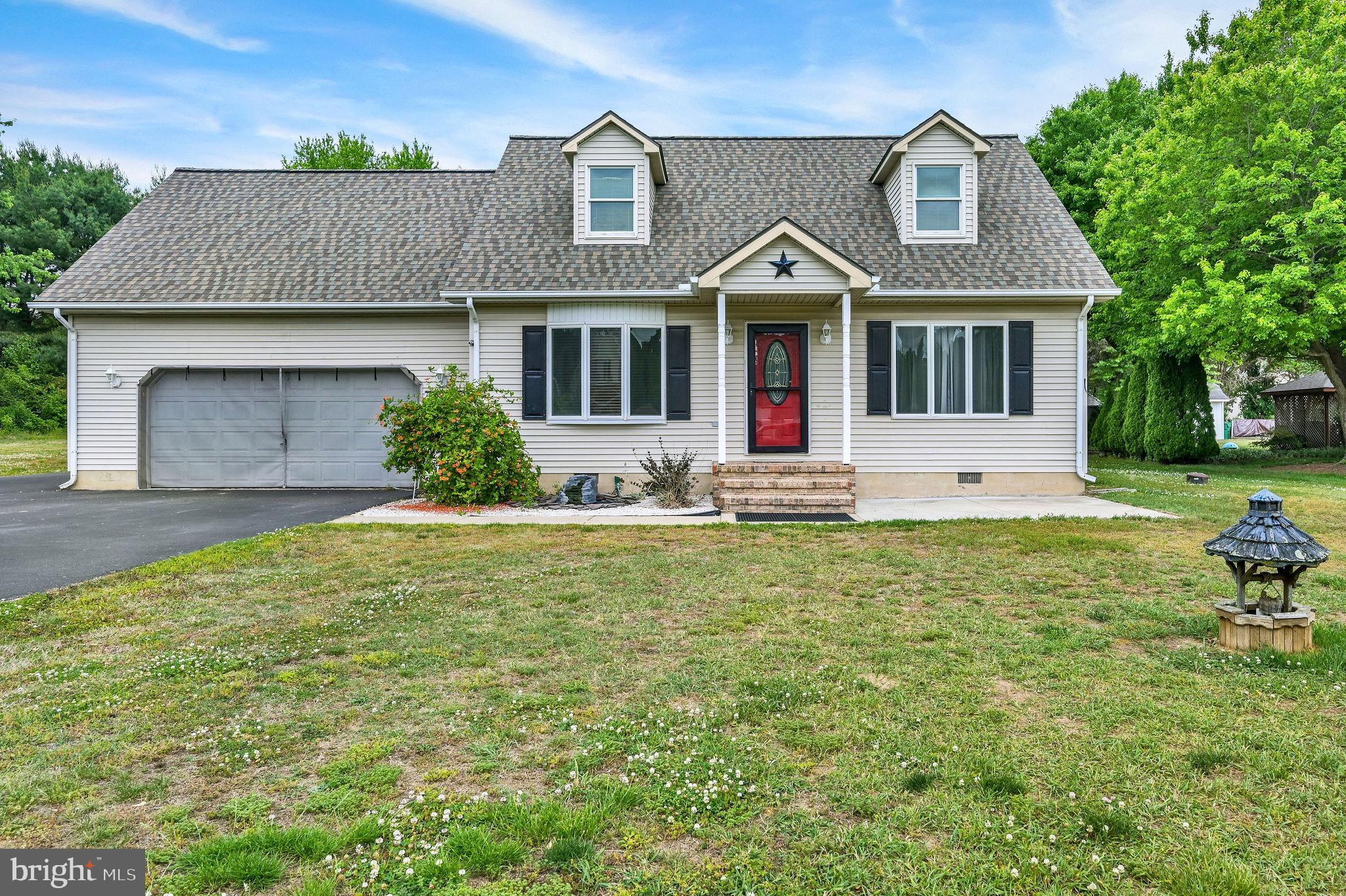 This charming Cape Cod offers a functional layout, thoughtful updates, and flexible living space in a convenient location just outside of Dover. Tucked away from the hustle and bustle while still providing easy access to shopping, dining, and everyday conveniences, this home combines comfort and practicality.
Step through the front door into a spacious living room flowing seamlessly into the dining area and kitchen. The kitchen offers plenty of Amish-built cabinetry and counter space, a large pantry for additional storage, plus a newer sink and dishwasher installed within the last year. The generously sized dining area includes a sliding glass door leading out to the deck and backyard, creating an ideal setup for everyday living and entertaining. Additional storage can be found in the closet tucked beneath the staircase. The first-floor primary suite provides convenience and privacy with an attached full bathroom featuring a double vanity, tub/shower combination, and two closets. A half bathroom and first-floor laundry add even more everyday functionality. Upstairs, you’ll find two well-sized bedrooms along with a massive bonus room offering endless possibilities for additional living space, a game room, home office, playroom, or whatever best fits your needs. With comfortable living spaces, recent updates, and a location that offers both peace and convenience, this home is ready for its next owner to move in and make it their own. Schedule your private tour today!