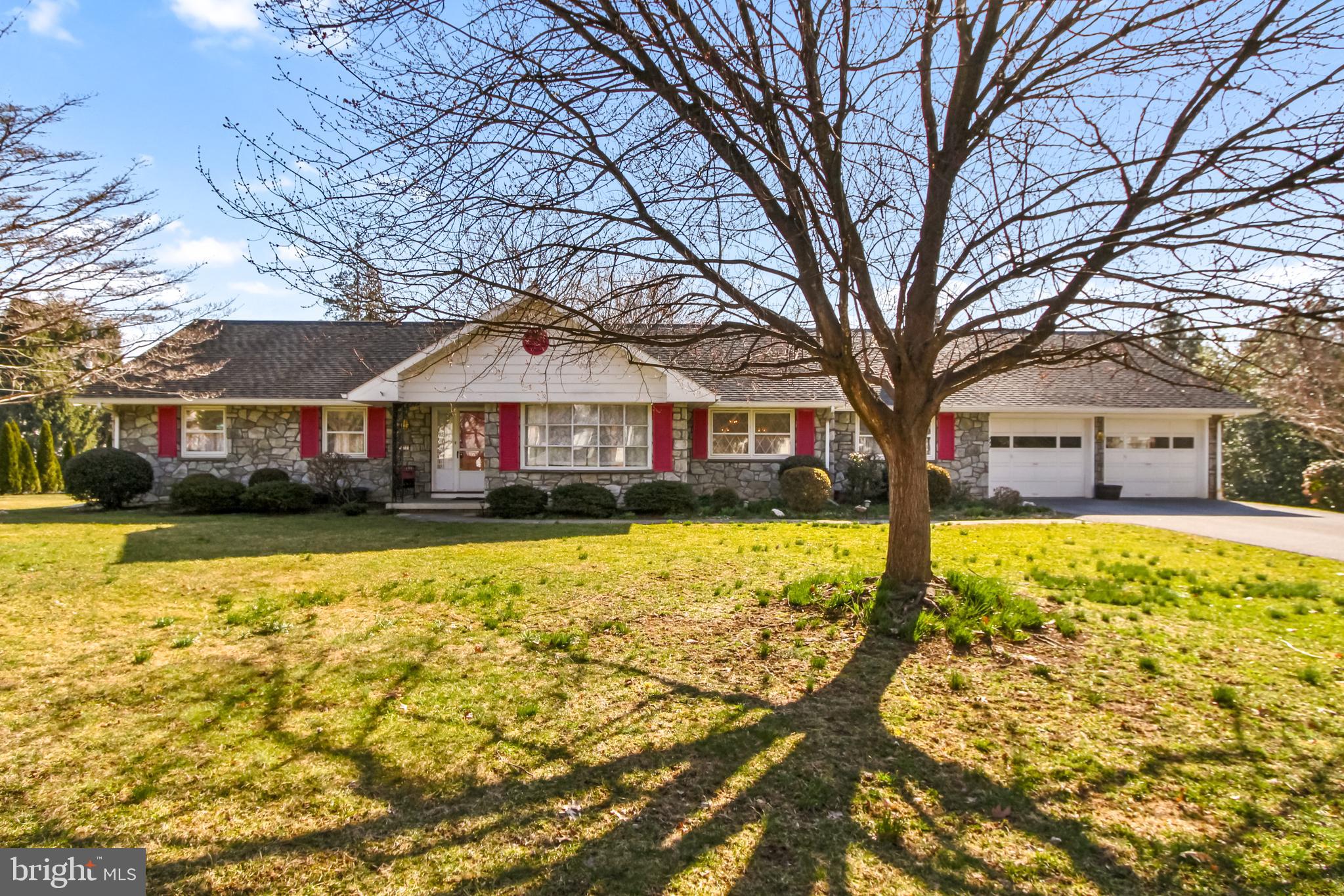 Spacious one-floor living in East Hempfield!  You'll love the flow of this large ranch home with beautiful hardwood flooring throughout.  4 bedrooms, including the primary bedroom with primary bathroom and walk-in closet.  An abundance of kitchen cabinetry with all appliances included.  First floor family room with built-ins, brick wall and wood-burning fireplace.  Very large first floor mudroom/laundry room.  Bring your plans for the huge unfinished basement with outside entrance.  Large patio and concrete porch to enjoy the level corner lot.  Includes shed and storage canopy.  Economical gas heat and cool central air.  Not your average ranch home!