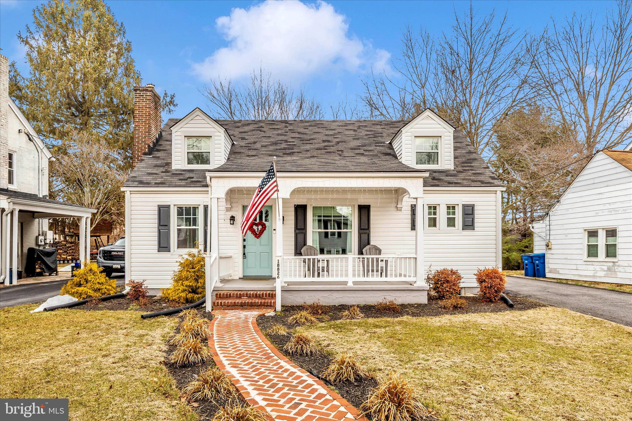 WELCOME HOME! This CHARMING Fountainhead cape cod is ready for you to call home! From the moment you arrive, you’ll appreciate the inviting curb appeal. Inside, this cutie features a thoughtfully designed layout with generous living spaces, charming built ins with gleaming hardwood floors. Featuring 4-bedrooms, and 2.5 bath(s), this one has plenty of space for functionality and comfort! Recently upgraded in 2021, with new siding, windows, landscaping, paint, lighting, appliances, kitchen, and baths; the work has been done for you! The main floor features a huge living room, main level bedroom, kitchen, and full bath with a jetted tub and separate tiled shower and a half bath. The upstairs offers 3 nice sized bedrooms with hardwood flooring, and a full bath. The basement is just waiting to be used for extra living space for either a gym, office, or flex space! Heading out into the backyard you’re surrounded by peaceful serenity. Plenty of parking is available with extra space in the one car detached garage. This property is being sold AS IS. Call today for your private tour! You won’t want to miss this one!
