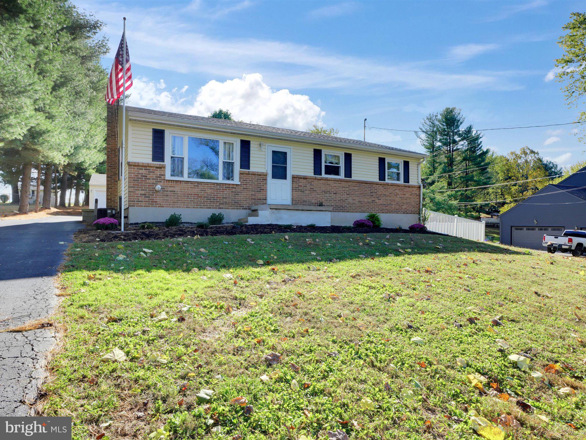Updated and well-kept ranch on almost an acre of land in a private country setting with an oversized 3-car garage and a storage shed wired for 220v.  Minutes to route 30; Eastern York Schools; Samuel S Lewis State Park; Cool Creek Golf Course; Susquehanna River - but far enough away for some peace and quiet.  Plenty of space to host your family gatherings - BBQ chicken / smores on the fire pit should not be missed.  50-year architectural shingles on the roofs.  Recently remodeled kitchen, new flooring, and fresh paint throughout.  Full unfinished basement is dry as a bone.  Don't wait on this one!