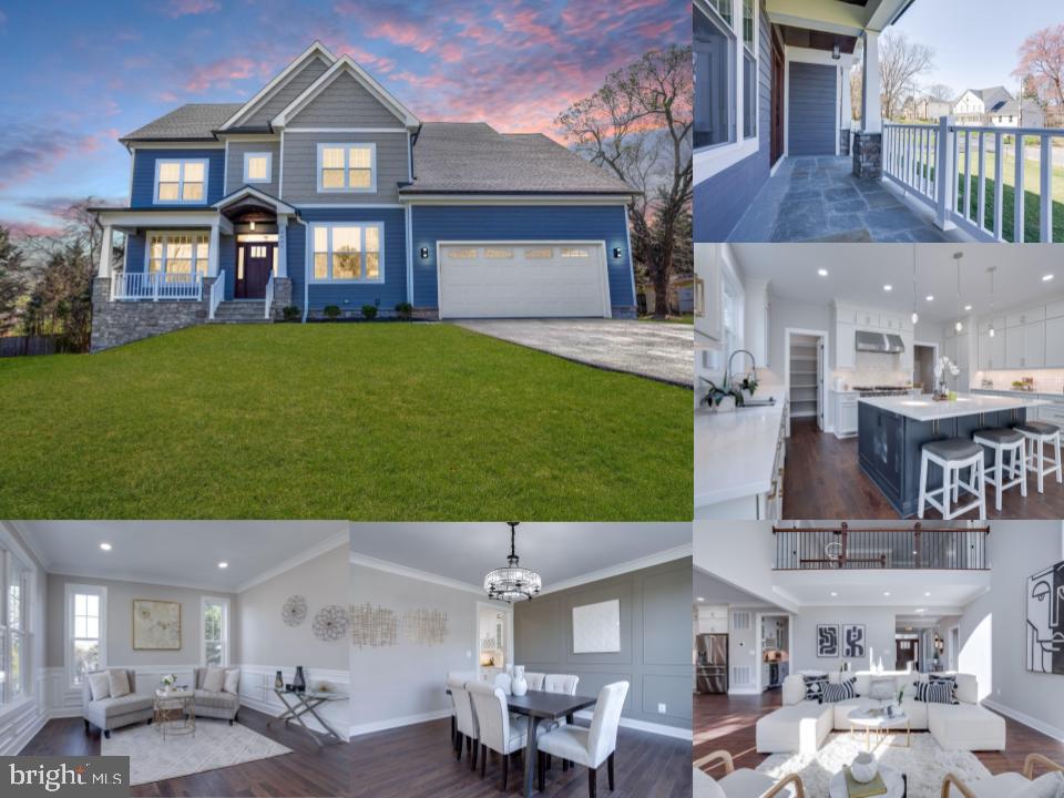 A must see New Build Luxury Home by Palladium Homes  Featuring 6 Rooms and 5 full baths! An amazing gourmet kitchen with Thor appliances.. Beautiful quartz countertops with island sink and main apron sink make food prep a breeze. A butlers pantry with a built in wine cooler adds additional counter space for drink and cocktails. Enjoy breakfast in the natural light from the morning room or relax near the gas fireplace in the 2 story great room. Main level offers a room with full bathroom, perfect for guests, parents, or au pair. Beautiful hardwood floors, a separate dining room , office, powder room and mudroom with builtin storage completes the main level. Take the stairs to the upper level as you pass the beautiful chandelier, pause and look out from the mezzanine down to the great room or continue on to the Spacious Primary Suite featuring shadowboxing accents, Coffered ceiling, sitting area and a wall of windows. Huge Primary Bathroom with dual sink vanity, roomy shower, and free standing tub. Capacious walk-in closets conceals a private "hidden" room perfect for an office, work-out, or hobby space. Upper level touts 3 additional rooms, 3 full bathrooms, and a convenient laundry room. You'll find a theater room prewired for 11 speakers in the lower level, 2 more bedrooms, 1 full bath, and walk-out access. This Amazing Luxury home also features High speed internet wired rooms, 2 zone heating and cooling Carrier HVAC systems. Main level and lower level one zone, upper level 2nd zone. Gas heating, Fiberglass front door, PVC outside trim, 25 yr shingles, LT Smart Siding, Covered Porch, Stone Walkway, Storm drain system, and more.