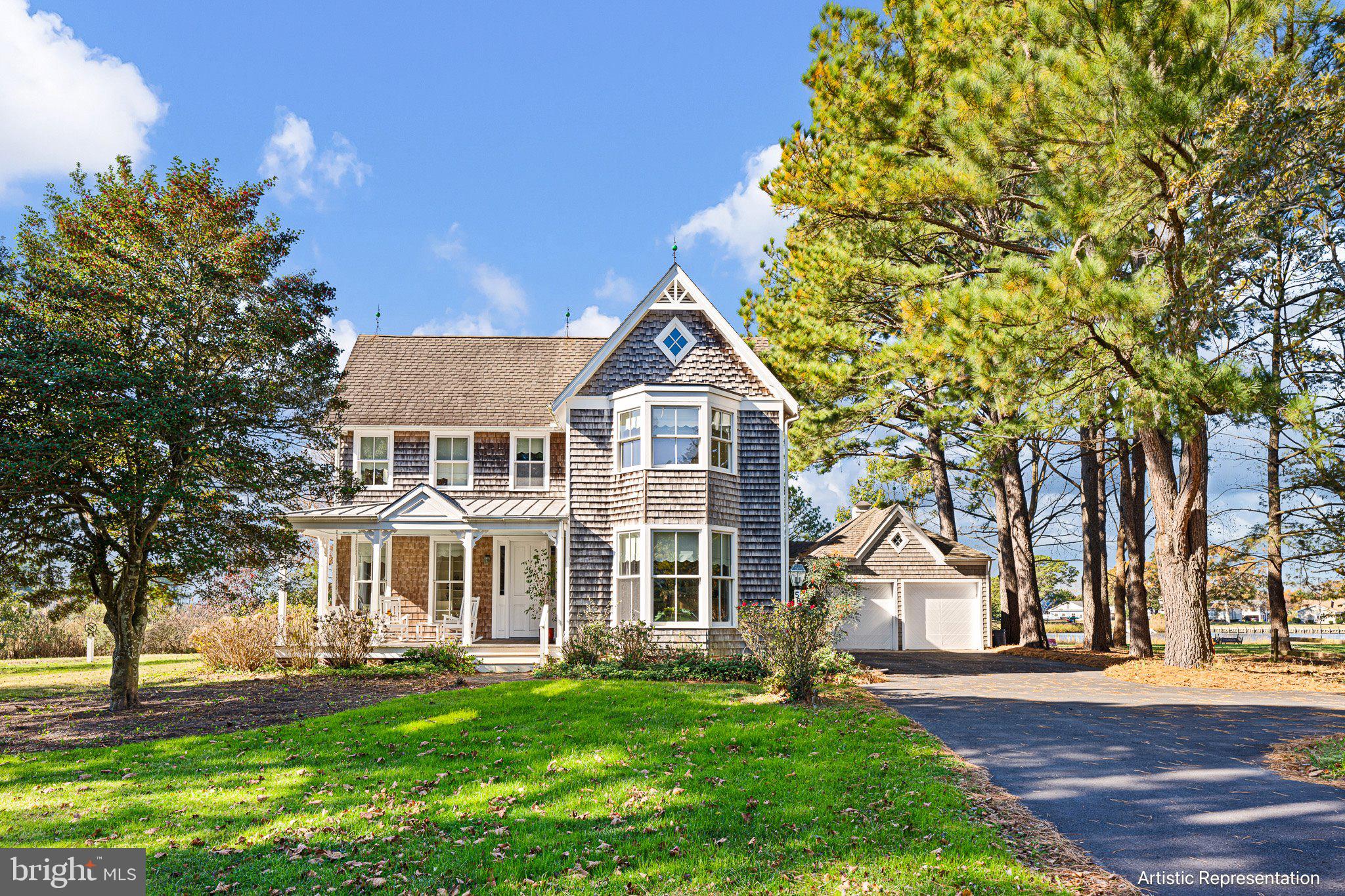 Welcome to 56 & 58 Daisey Ave, a rare opportunity to own a two acre waterfront estate. Featuring a stunning single family home with an additional building lot in the charming coastal town of Ocean View, DE.   This expansive 3,726 square-foot residence is where timeless elegance meets casual coastal living, offering breathtaking views and an unrivaled lifestyle.

Step inside and feel instantly at home as warm hardwood floors guide you through the thoughtfully designed main level. Sunlight streams through striking bay windows, filling the spacious living areas with natural light and showcasing the beauty of the bayfront setting. The open and inviting floor plan includes a formal dining room, perfect for hosting memorable holiday gatherings with family and friends. A butler’s pantry adds convenience, while the cozy family room invites you to relax by the fireplace, where you can take in the serene bay views. Every detail is tailored for both effortless entertaining and quiet family evenings.

The kitchen is the heart of this home, and it’s a chef’s delight. Featuring custom cabinetry, premium appliances, and a casual eat-in area, it’s designed to inspire culinary creativity while keeping you connected to the home’s vibrant energy and stunning water views.

Upstairs, you’ll discover three generously proportioned bedrooms, including an opulent primary suite that feels like your personal retreat. The ensuite bathroom offers a spa-like experience, complete with a soaking tub and separate shower, while the walk-in closets provide abundant storage for all your needs.

This home offers thoughtful touches that elevate the lifestyle it provides, like a unique pet bath, perfect for rinsing off sandy paws after a swim in the bay. Outside, the private yard is your haven for relaxation. Whether you’re sipping coffee as the sun sets over the water, gardening, or enjoying a peaceful evening under the stars, this outdoor space offers endless possibilities. And with water views from nearly every vantage point, the connection to the bay is ever-present and breathtaking.

Additional conveniences include a well-appointed laundry room, a crawl space with extra storage, and an extra deep 2-car garage suitable of storing your vehicles and water toys.

Located in the picturesque town of Ocean View, this home is just moments from pristine beaches, charming local shops, and vibrant dining options. The seamless blend of style, functionality, and location makes this bayfront gem truly one of a kind.

Don’t miss the chance to make 58 Daisey Ave your new coastal escape—where every day feels like a getaway.