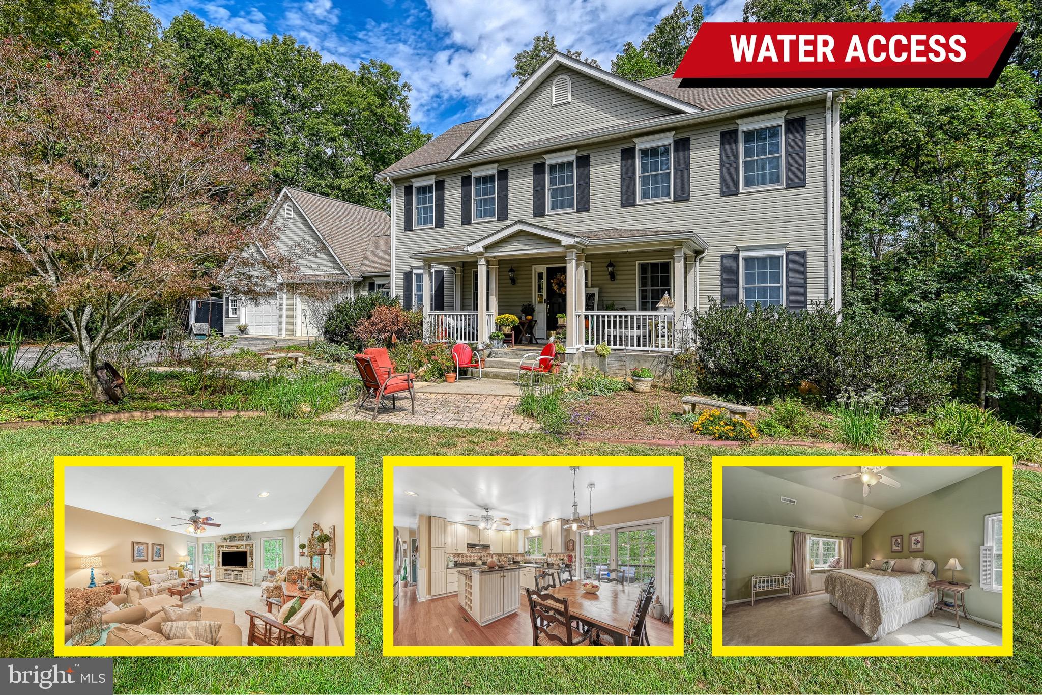 Priced to sell! Major price improvement - Motivated seller| Lake Anna Lifestyle at an Exceptional Value

Wake up to the sounds of nature and spend your weekends on the water, this is Lake Anna living at its finest. Tucked inside one of the public side's most sought-after gated communities, 5 Hunt Haven offers the rare combination of a spacious, character-filled home, a proven short-term rental opportunity, and access to boat slips through the HOA.

Built with a classic country aesthetic and generous square footage across three levels, this 4-bedroom, 2.5-bath home delivers room to spread out and spaces that actually work. A welcoming foyer opens to a formal dining room and main-floor bedroom, ideal for guests or a home office. The oversized living room flows naturally into the kitchen and dining area, with upgraded countertops, a kitchen island, and built-ins that add both function and charm. Just off the living room, a private office and sun-drenched sunroom with built-in shelving create flexible bonus spaces you'll use year-round. Step onto the back deck and take in the wooded backyard, on quiet evenings, you can hear the creek below.

Upstairs, the primary suite offers a private attached bath and plenty of room to unwind, accompanied by two additional bedrooms and a full bath. Outside, the landscaped grounds burst with color each spring and summer, requiring nothing from you but enjoyment.

The full basement is a standout opportunity: partially finished with rough-in plumbing for both a bathroom and wet bar, it's ready to become a guest suite, rec room, home theater, or income-producing space — you decide. With STR-friendly zoning, high-speed internet, and strong demand for Lake Anna rentals, the income potential here is real.

Boat slips available through the HOA. Minutes to Food Lion, dining, and everyday conveniences. No detail has been overlooked, this home is move-in ready and priced for a fast sale.
Schedule your tour today, the video tour is available, and the seller is ready to move.

Seller Welcomes All Reasonable Offers!