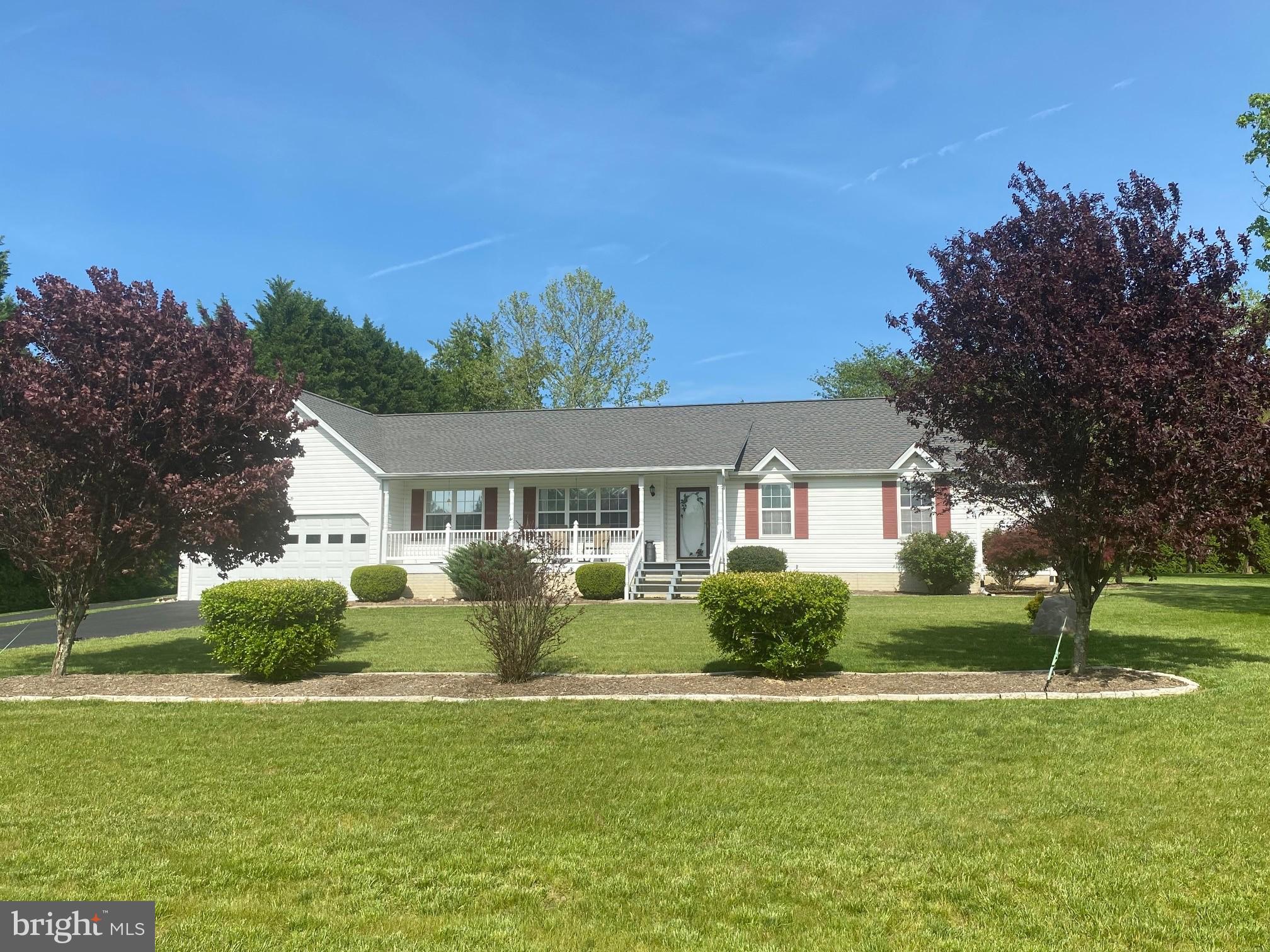 2 acres flat cleared land with beautiful manicured shade trees  on well established corner lot.  Large family room 27' x 16'  with vaulted ceilings, surround sound and vent less gas fireplace opens to 20' x 20 ' sun room with pool table and pellet stove both will convey.  Sun room leads out to secluded patio area with hot tub.  Kitchen has island,  and table space.  Large laundry room with plenty of storage space as well.  Master bedroom has a climate controlled cedar lined closet and private bath with soaking tub. 2 addl nice sized bedrooms as well.   Oversized detached garage 28' x  26' with wood stove and walkable attic for storage. 15' deep 3 car carport on rear of detached garage.  Attached 2 car garage 20' x 21' with attic space as well.  12'x 24' garden shed with steel doors for yard equipment storage.  Plenty of space to add a pool if you desire.  This home has been taken care of and very well maintained by only 2 owners.  No HOA or covenants and restrictions in this neighborhood.  Full RV hook up with easy accessibility.  Generator hookup in garage as well. New roof in 2018.