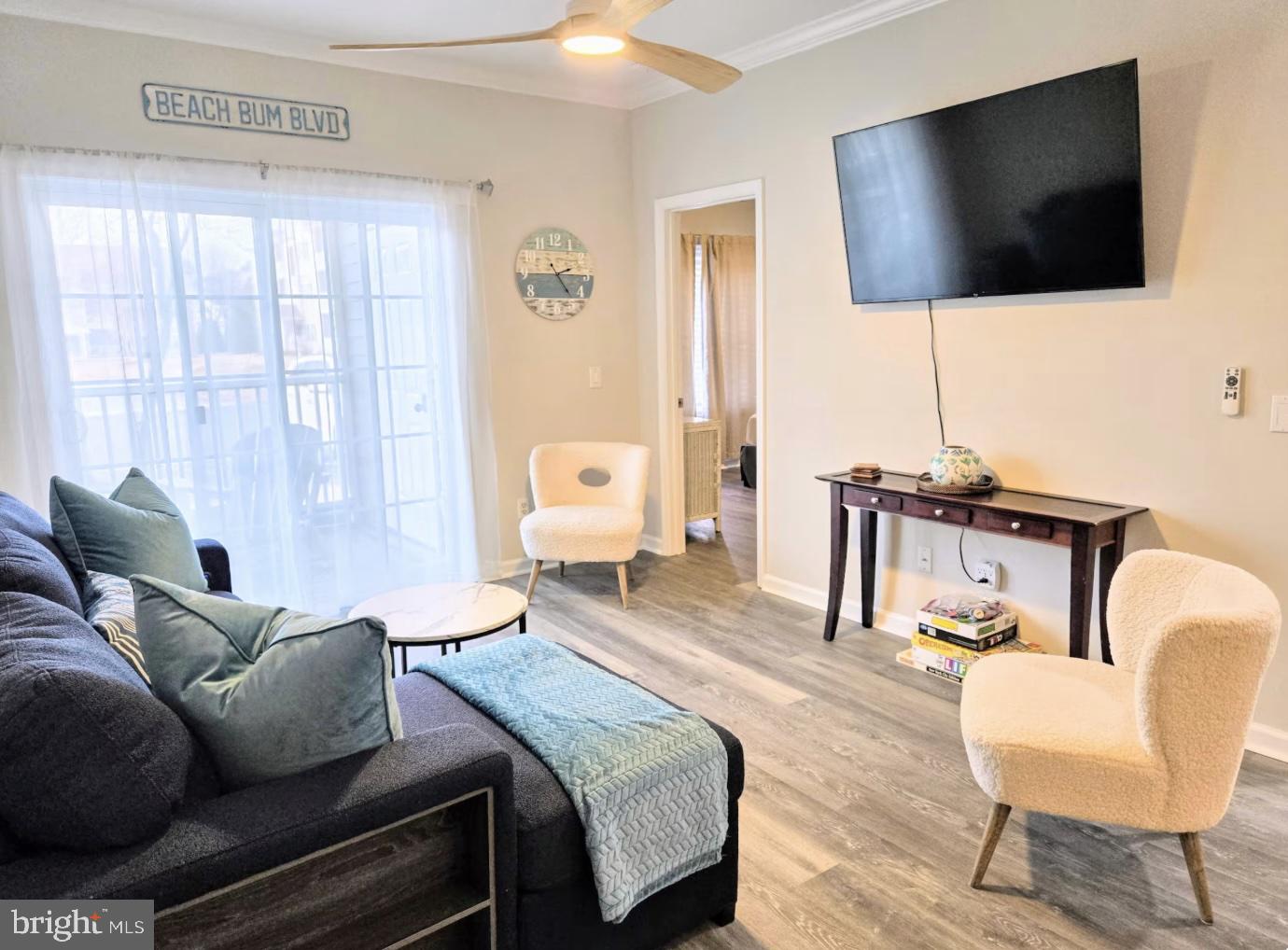 Professional photos to come!
Experience the perfect blend of coastal living, comfort, and investment potential in this beautifully renovated first-floor condo in the highly sought-after Creekwood community of Rehoboth Beach. Sold fully furnished and completely turnkey, this move-in-ready 2-bedroom, 2-bath home is ideal as a primary residence, vacation getaway, or income-producing investment, with no current rental restrictions and a proven rental history.
Inside, you'll find a thoughtfully renovated interior featuring a brand-new kitchen with new cabinetry, countertops, appliances, updated lighting, fresh paint, wood-look flooring throughout, and new ceiling fans. The open-concept living and dining area is filled with natural light and opens to a screened porch overlooking a peaceful pond with a soothing fountain—perfect for morning coffee or relaxing after a day at the beach.
The spacious primary suite features a king bed, walk-in closet, private bath, and flat-screen TV. A second bedroom with a queen bed and private bath, plus a sleeper sofa in the living room, allows the home to comfortably accommodate up to six guests. Additional conveniences include in-unit laundry, central air, and ground-level living with no stairs.
Community amenities include a heated pool and free parking, all in an unbeatable east of Route 1 location just minutes from Rehoboth Beach, restaurants, shopping, and the Junction & Breakwater Trail. This exceptional property offers the flexibility to enjoy yourself while generating rental income—coastal Delaware living at its best.