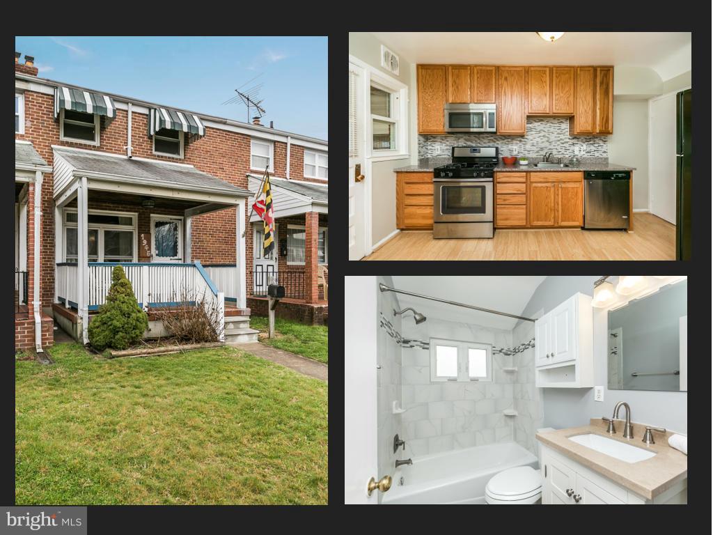 Reduced! Buy for less than renting! 2 BR Stanbrook home w/ possible 3rd BR in basement. Relax on the covered front & rear porches. Yard & parking pad, too! Newly renovated kitchen w s.s. appliances & tile backsplash. Remodeled upstairs bath.Recently replaced windows. HDWDs throughout. Additional basement storage. Walking distance to Stansbury Park & fishing pond, playgrounds, & community gardens.