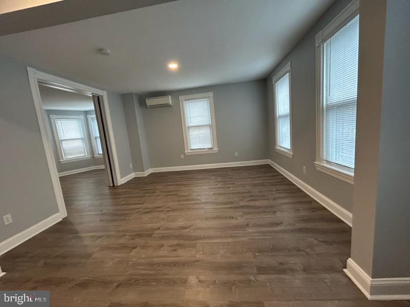 Welcome to this completely remodeled, 2 bedroom  apartment in the quaint town of Langhorne Borough.  This unit is located on the 2nd and 3rd floor of the building. There is a private entrance that takes you to second floor where you have a beautiful kitchenette with granite counters and brand new stainless steel appliances, a large living room, full bath with walk in shower with glass doors, laundry area with stackable washer/dryer, and an additional room (11'x18') that has doors and could be used as a 3rd bedroom or a dining room.  All flooring is luxury vinyl tile and there are mini-split heat/air conditioners.   The 2nd set of stairs takes you to the two bedrooms on the 3rd floor. There is also a powder room on this floor.  Water, sewer, trash and snow removal are included in the rent.