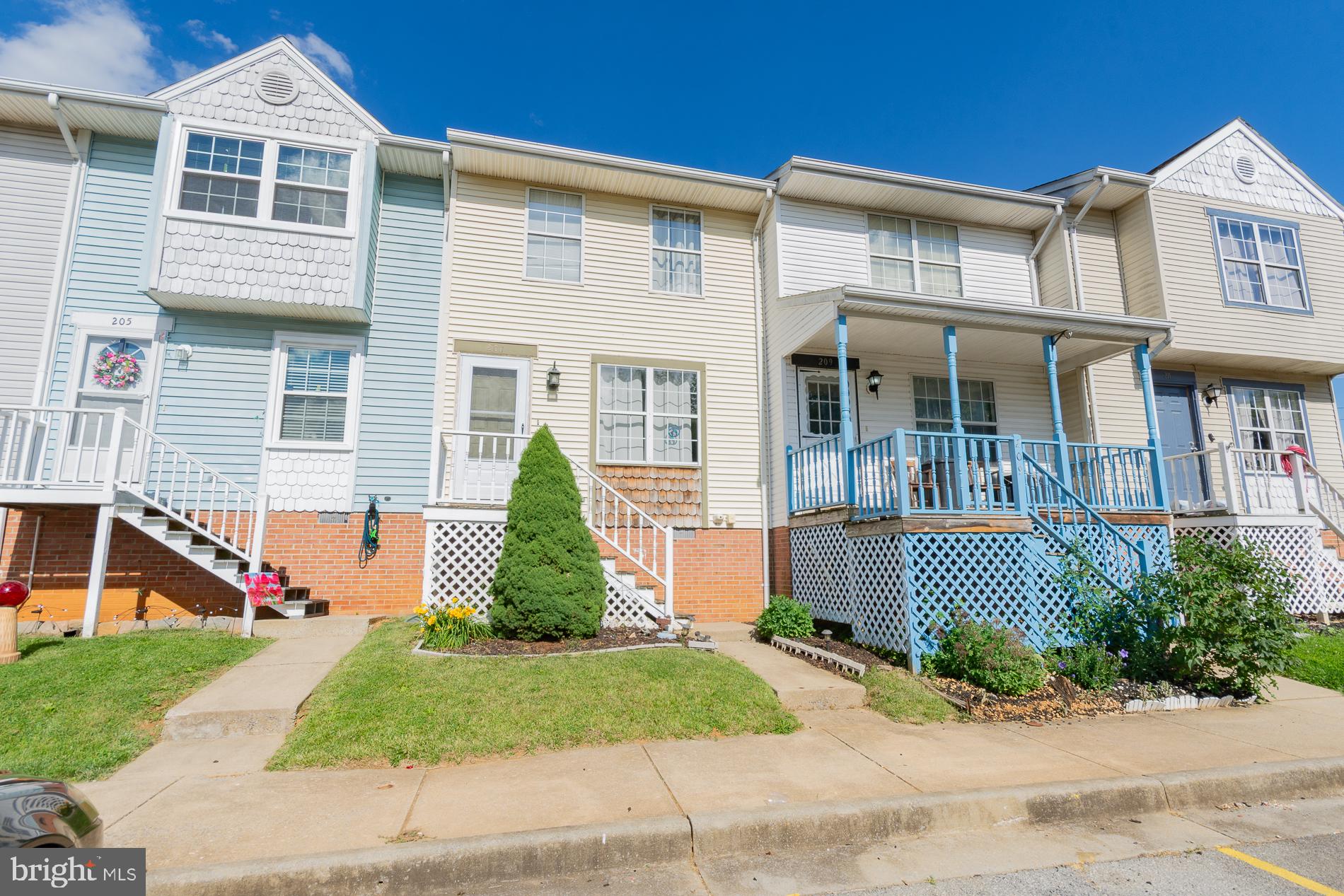 Opportunity awaits in Willowbrook Village! Located on the outskirts of Charles Town, this well-maintained interior townhome offers an affordable opportunity for buyers, investors, or anyone looking to add their personal touches and build equity. Featuring 2 bedrooms, 1 full bath, and 896 square feet of living space, this home combines convenience, potential, and value.  Step inside to a comfortable floor plan designed for everyday living. The main level features a welcoming living room, a kitchen and dining combination with a ceiling fan, and a convenient laundry area. Carpet and vinyl flooring throughout provide a practical foundation for future updates and personalization.  The upper level includes a spacious primary bedroom, a second bedroom, and a full bath. Outside, enjoy the private back patio.  Built in 1990, the home has been cared for over the years and includes a newer HVAC system installed in 2018. While the property does need some TLC and the roof will require replacement, it presents an excellent opportunity for buyers seeking a home with potential and the chance to create value through improvements.  The property is being strictly sold as-is, and the seller will make no repairs. Conveniently situated with easy access to major commuter routes, this location is ideal for those traveling to nearby Virginia, Maryland, and surrounding areas. Shopping, dining, schools, and local amenities are all just minutes away.  Whether you're looking for an affordable place to call home or a smart investment opportunity, this Willowbrook Village townhome is worth a closer look.  Schedule your private tour today and discover the possibilities this Charles Town area property has to offer!