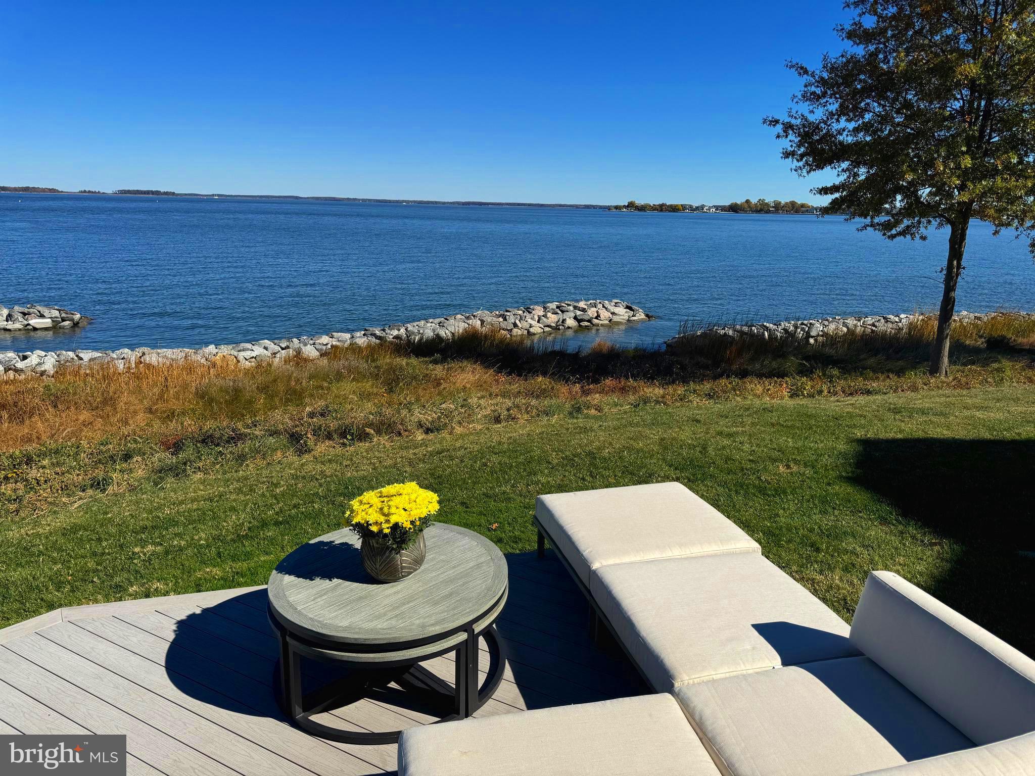 The LOCATION of this home is key!  You've turned the corner on the peninsula  giving you unobstructed PANORAMIC VIEWS of the widest part of the Chester River!   You have WATER VIEWS on BOTH sides of your home!   Besides the incredible views,  this beautiful 3000 sq ft Town Home has so many added touches. It has 3 Bedrooms plus an Office  plus an extra Bonus / Media Room!  Richly appointed  with hardwood floors throughout, a floor to ceiling stone gas fireplace, light colored Brookhaven by WoodMode cabinets,  a wine bar w/ wine cooler, and a pantry so organized w/ cabinets, a huge lazy susan, and an extra refrigerator!   A sound system is throughout w/ wifi controlling per room.  It has 2 new HVAC units zoned and a 3rd separate unit to heat & cool your 2 car garage!  All bedroom closets are extensively outfitted with closet organizers ( you'll love the primary closet ) Even your garage has cabinets!!  Your home and windows were architecturally designed by Scott Rand so you would have water views from just about every room ( excluding your bonus/ media room on lower level)  !  There are two waterside balconies with remote controlled screens. One off your Dining room and one off your Primary Bedroom.  Then, you have an open deck for grilling and chilling next to the water just off your family room!   There are so many fabulous options and upgrades in this home.  I will supply a list in documents.   Narrows Pointe is a gated community and is within 1/2 mile of many great restaurants, coffee & dessert shops, tiki bars, marinas, gyms, yacht clubs, etc.  Connect just outside to the Cross Island Trail for 36+ miles of  hiking & biking trails going over the river and through the woods !  Queenstown Golf Links and Outlet shopping just a 5 min drive!  Annapolis & Easton 20 min away, BWI only 45 min, Wash, DC only 50 min.    It is truly a glorious place to live!  Just got a new roof in October  (at no extra cost to owners)