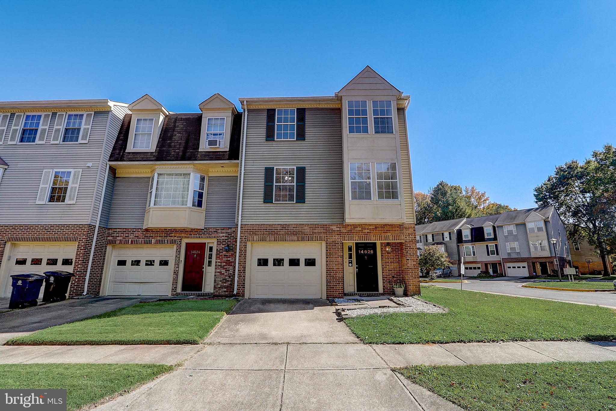 Welcome home to affordable and spacious living in this 3-story end townhouse with 3 bedrooms, 2 full bathrooms plus 1 half bathroom, and single car garage just over 2,000 total square feet in the sought-after Villages of Marlborough community.   The open floor plan features a dining room, living room, convenient powder room, a large kitchen with breakfast area and plenty of table space.  Continuing to the sizeable rear deck that overlooks the partially fenced-in backyard, all great for hosting and entertaining. The upper level boasts the primary bedroom, and an ensuite bathroom with tub and shower. Just down the hall are two additional bedrooms and a second convenient full bathroom with tub and shower.  Head to the fully finished basement with a fireplace. This area serves as a great auxiliary space that can be used as a family room, bonus room, entertainment space, you name it. The basement also has a laundry area and entry into the automated garage. Exit through the glass slider onto the enclosed backyard and your own private oasis. This home has brand new carpet, new slider entry doors, and fresh paint throughout the entire house. All this is convenient to commuter routes, parks, nature trails, Amish Market, Upper Marlboro Courthouse, public transportation, great shopping and restaurants. Quick commute to MD Route 4, Route 202, I-95, Andrews AFB, and just 15 miles to Washington DC. Also, near Show Place Arena, Six Flags America, and Montpelier Farms. What are you waiting for? Make this your new home TODAY!