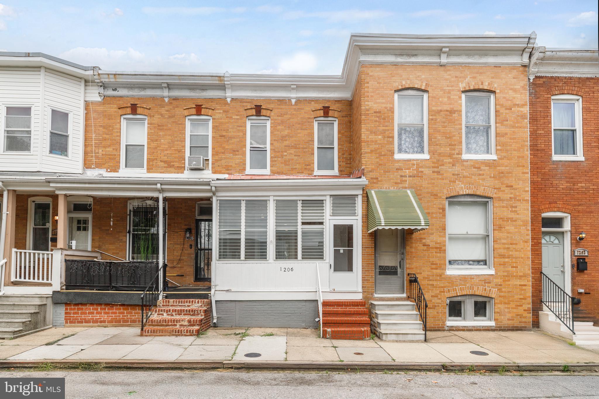 Welcome to 1206 Cleveland Street, located in the sought-after Pigtown neighborhood—one of Baltimore's up-and-coming communities. Whether you're searching for a place to call home or a great investment opportunity to add to your rental portfolio, this property offers exceptional value.

Step inside to find fresh paint, hardwood flooring, recessed lighting, and an abundance of natural light that creates a bright and inviting atmosphere. The well-appointed kitchen features stainless steel appliances, ample cabinet space, and a functional layout that's perfect for everyday living.

Upstairs, you'll find three spacious bedrooms and a beautifully updated full bathroom. The partially finished basement provides additional living space with plenty of potential for a recreation room, home office, gym, or extra storage. Outside, enjoy a fully fenced rear yard offering privacy and space for outdoor entertaining, pets, or gardening.

Conveniently located near downtown Baltimore, major commuter routes, stadiums, restaurants, and local attractions, this is an opportunity you won't want to miss.