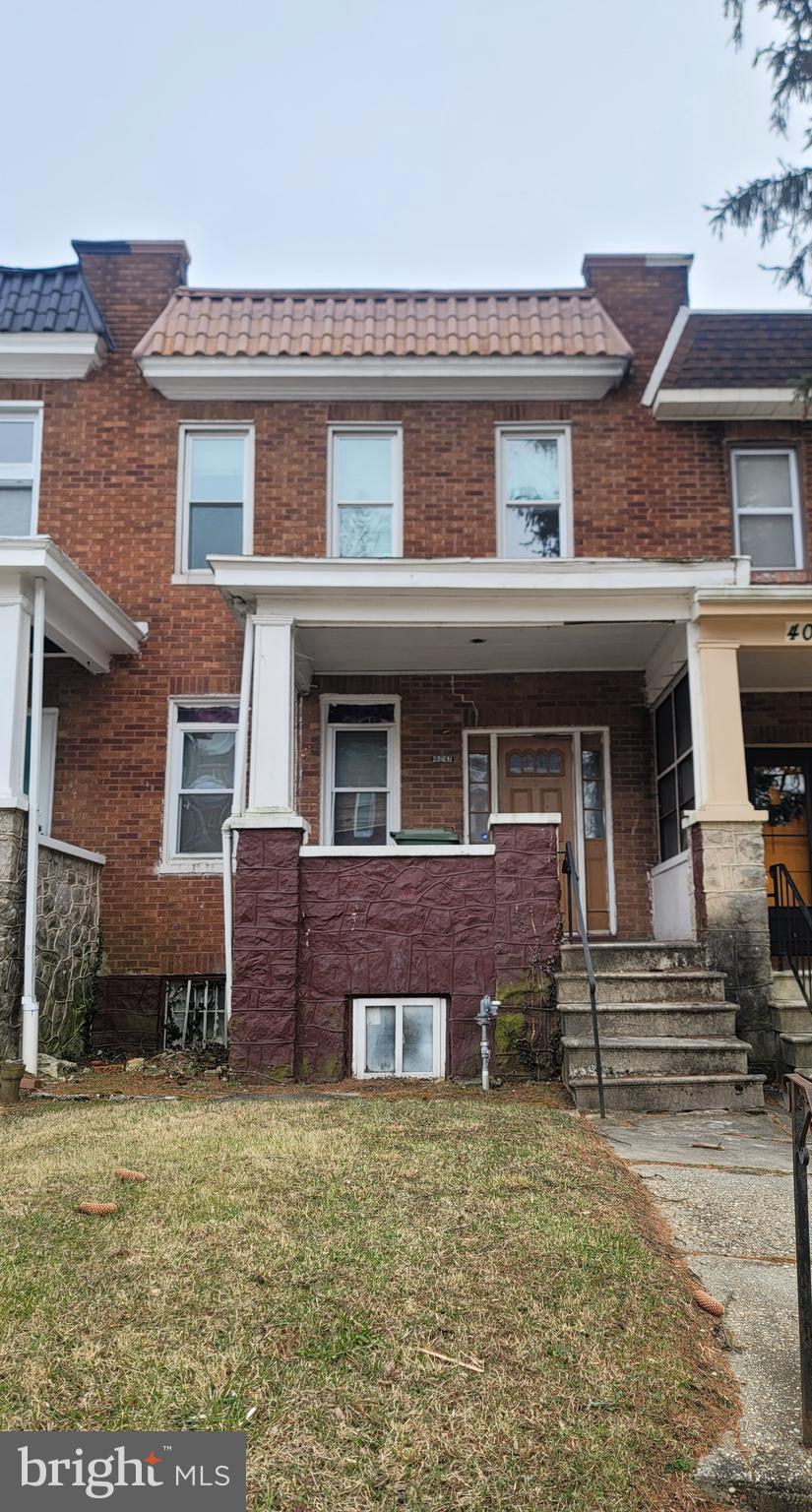 This 3-bedroom townhouse located in a tree-lined community in Forest Park is an excellent investment opportunity! Finish what's been started and add this to your rental portfolio or rehab and sell! The property features the classic Federal architectural style with durable brick construction. The interior floorplan offers an open living/dining room area. There is a spacious backyard available for outdoor activities and entertaining. The full basement is waiting to be finished for additional living space or storage.  There is also a rough-in located in the basement to add an additional bathroom. The location in Forest Park is advantageous, as it is in close proximity to many amenities, such as shopping, restaurants, and schools . Bring your flashlight and your vision! Seller will consider all fair offers!
