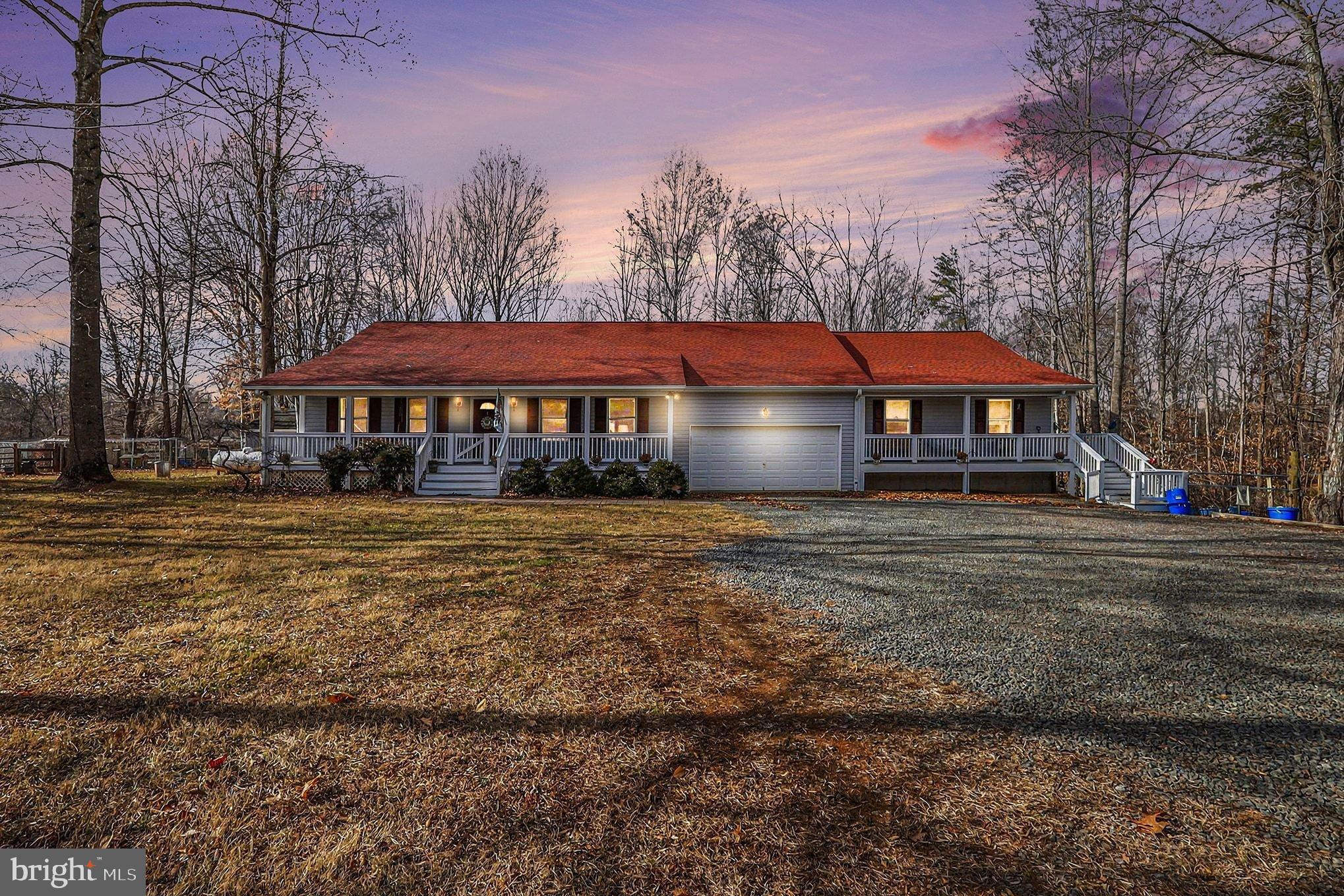 The Diamond Hill Estate: 10.44-Acre Luxury Farmette with Dual Residences Discover the pinnacle of country living at 8318 Diamond Hill Road, a masterfully renovated modern farmhouse estate tucked away at the end of a quiet, dead-end road. This 10.44-acre property offers a rare combination of high-tech convenience, dual-living independence, and professional-grade equestrian facilities. The Main Residence: Reimagined for 2026Extensively updated in 2025 and 2026, the main home blends efficiency with designer style. Designer Interiors: Enjoy brand-new Luxury Vinyl Plank (LVP) flooring throughout the first floor, fresh paint, and all-new electrical fixtures. High-Tech Connectivity: Rare for a rural estate, the property is equipped with high-speed internet, making it a perfect hub for remote work. New Fully Finished Basement: The lower level has been transformed into a premier entertainment and utility wing, featuring a dedicated movie room, a private gym, a home office, and a newly added full bathroom. Infrastructure Excellence: The home features energy-efficient Anderson windows, a Whole House Generator, and an advanced water conditioner with UV light treatment for pristine water quality. The Luxury In-Law Suite (Independent Residence) Added in 2018, the separate guest house is a true legal second residence. Complete Autonomy: Features its own kitchen, bedroom, dining area, laundry, and a separate fenced yard for total privacy. Septic Capacity: The system was specifically modified and permitted to support this "apartment," rated for an additional three occupants. Premier Equestrian Infrastructure Designed for the serious equestrian, the outbuildings are "over-engineered" for safety and ease of maintenance. The 2-Story Barn (36' x 40'): Features 4 stalls lined with 1" solid oak boards, a tack room, feed room, wash stall, and a 10’ center aisle. Capacity: The massive 2nd-story loft holds 500+ bales of hay, while a separate 30-40 yard sawdust bin sits adjacent to the barn. The Pastures: The land includes four expansive fenced-in pastures and a paddock featuring an automatic waterer .Trails: Enjoy access to scenic riding trails directly from the property. Estate Features & Storage Equipment Shed (20' x 24'): Features a concrete floor and electric—perfect for tractors, trailers, or a clean workshop. Landscaping: A mix of level pastures and mature hardwood forests, offering a quiet, beautiful setting with total privacy.
