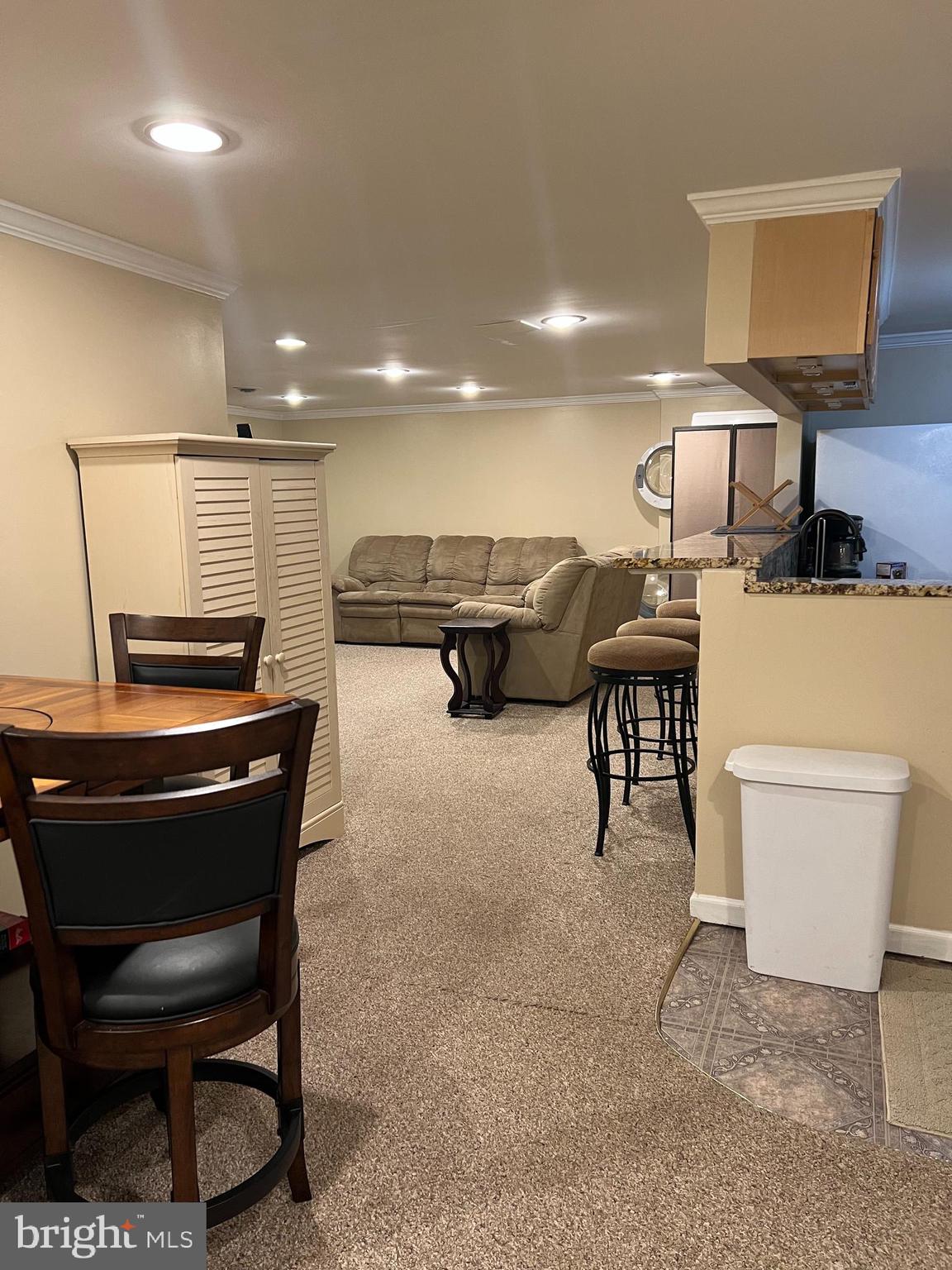 Very nice spacious 1 Bedroom and den -furnished Basement Apartment with Separate Entrance. Shared outdoor areas such as patio and pool.   Utilities, and Wifi and Netflix and Prime Video streaming included in rent. Separate central heat and  a/c.  . Great location for commuters to DC, Baltimore, Fort Meade and Annapolis Lots of shopping and entertainment to choose from within about 1.5 miles!! Must have good credit. Renter's Ins. required.  No Pets.