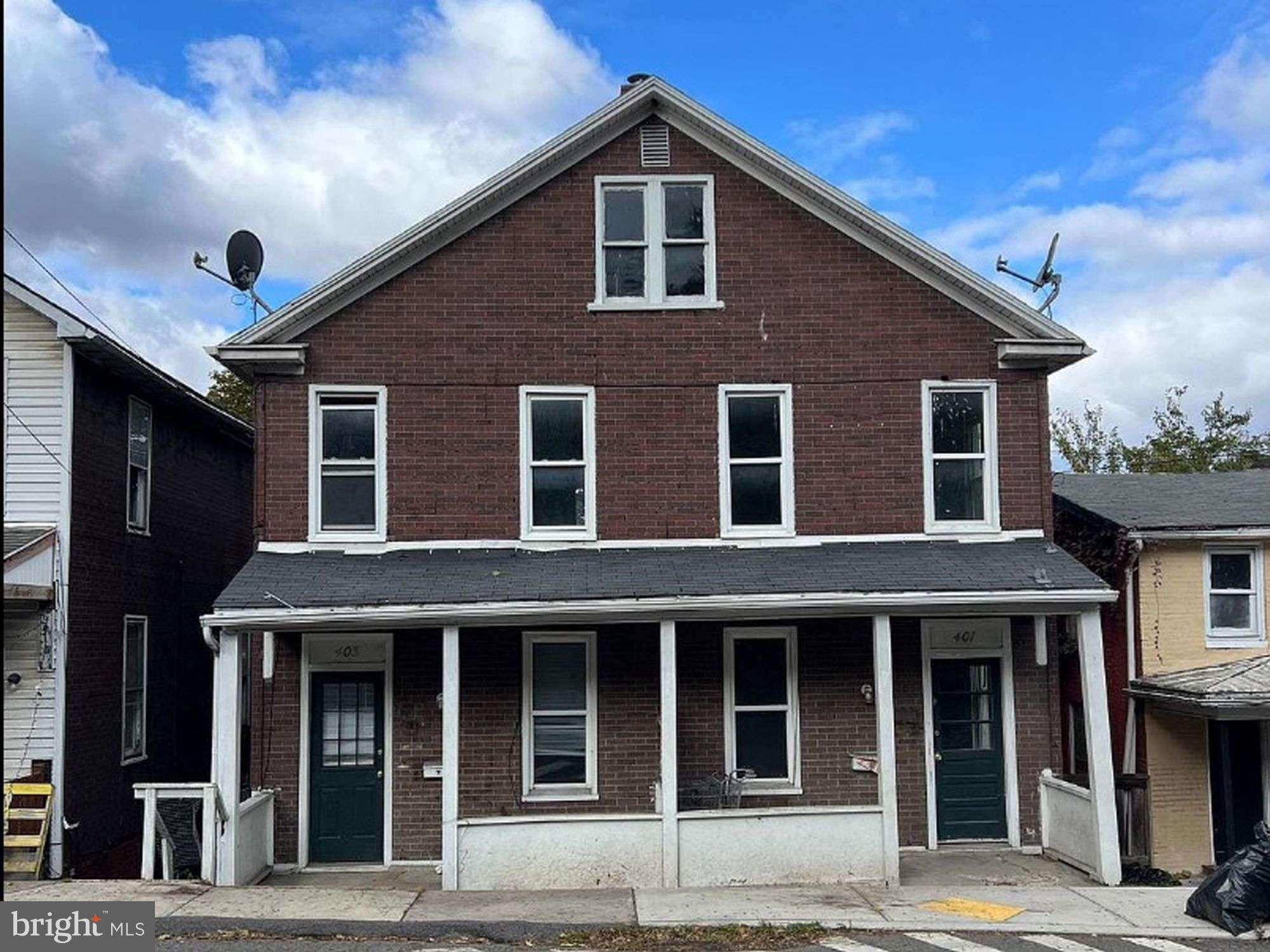 Rare vacant duplex opportunity in the path of Cumberland’s continued revitalization. 401-403 Ascension Street offers two 2-bedroom, 1-bath units with completely separate utilities, giving investors a clean slate to renovate, stabilize, and capture upside without working around existing tenants.

Whether you are looking for a long-term rental, BRRRR project, house-hack, or value-add portfolio piece, this property checks the boxes: vacant possession, separate utility setup, two functional units, and strong income potential after improvement. Cumberland continues to attract attention for its affordability, historic character, outdoor recreation, and major downtown investment, including the recently completed Baltimore Street redevelopment.

Located near downtown Cumberland, I-68, UPMC Western Maryland, shopping, dining, and local employment centers, this duplex is well positioned for future rental demand. Bring your contractor and your vision. Properties with this level of flexibility and upside are becoming harder to find at this price point.

Sold strictly as-is.