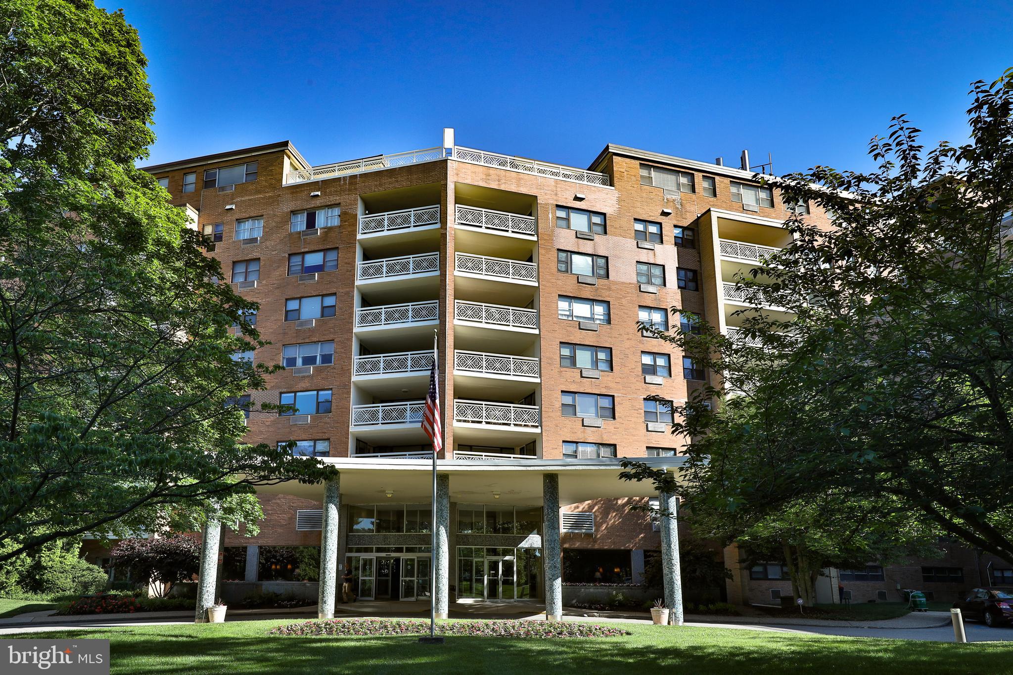 Welcome to 804B at the Elkins Park House, a spacious and bright updated 8th-floor condominium offering comfort, convenience, and carefree living. This bright and inviting 2-bedroom, 2-bath residence features a brand-new kitchen (only the refrigerator is new, the other appliances are not), new carpeting, newer flooring in the living and dining areas, updated bathroom vanities, and replacement windows.  The expansive open-concept living and dining space provides exceptional flexibility for furniture placement and entertaining. A door from the dining area lead to a generously sized balcony where you can relax and enjoy peaceful treetop views. The primary suite offers a walk-in closet and a private en-suite bathroom.  The second bedroom, which opens to the living area, can easily serve as a den, home office, guest room, or flex space to suit your lifestyle. Abundant closet space throughout the unit provides excellent storage options. Enjoy the ease and convenience of condominium living with minimal maintenance and fewer day-to-day responsibilities. Condo fees include all utilities except the electric. residents enjoy the convenience of 24 hours doorman and attentive staff, along with on-site amenities such as a commissary/restaurant, a dry cleaner, a small exercise room, community patio, and an in-ground pool.  A storage bin on the first floor is available for extra storage. The Elkins Park House is located within walking distance to the reginal commuter train station, a bus route, shops and parks. Easy to show, Immediate possession is possible.
