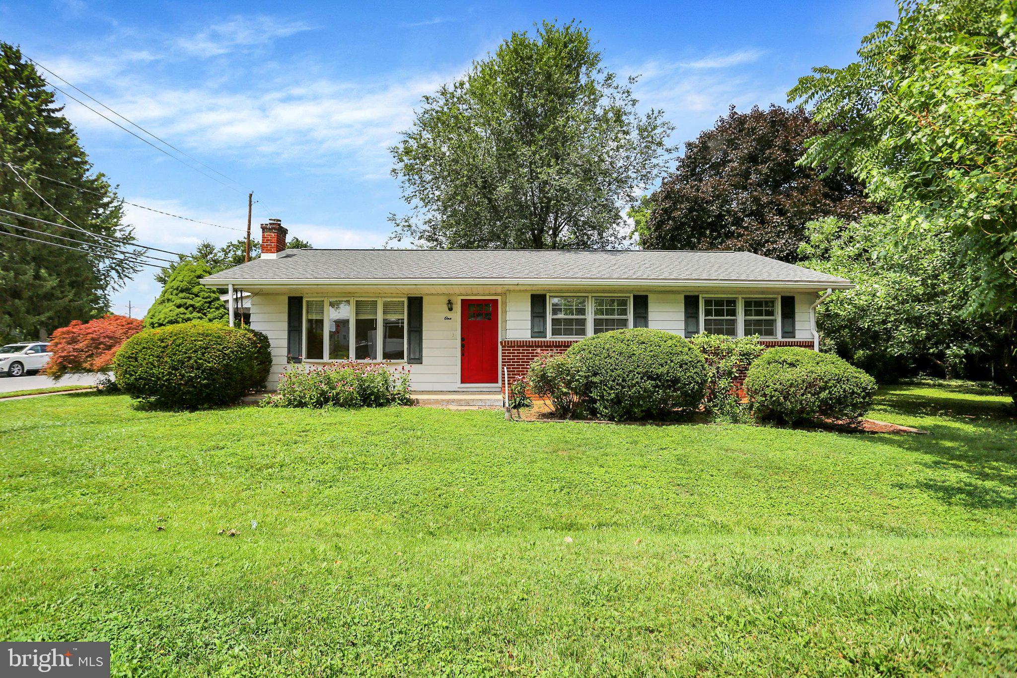 Attractive Mechanicsburg Borough 3 Bedroom Ranch with Garage on large Double Lot. Beautiful hardwood floors, just refinished. Freshly painted. New flooring in Kitchen and Bath. New roof 2022. Current retro looking Kitchen with new stainless steel dishwasher and range hood. Attractive full Bath with easy clean tub/shower. Refrigerator and newer Washer and Dryer stay with home. Central Air with newer gas Furnace 2010 and 2013. Huge Basement to finish as you like, fully waterproofed with latest technology. Of course, it has a lifetime transferable warranty. Side entry windowed Garage is bright and airy with closed storage in the rear. No longer get out of your vehicle in a dark, tight garage. The large double lot is heavily treed in the back for great shade for you or children. When you are in your rear yard you'd never know you were in the Borough and so close to walking to downtown shops and even Jubilee Day. Not much to do in this home but enjoy your life. Outside, if so inclined, turn your yard into your own oasis.