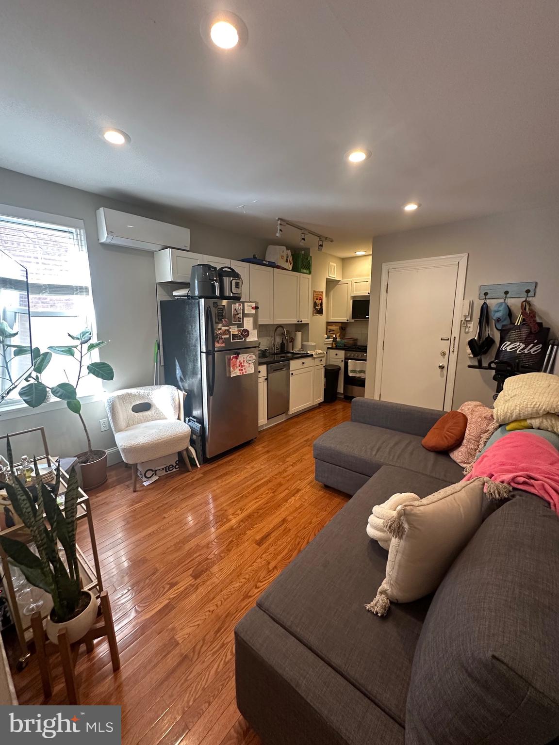 Renovated  1 bedroom with PRIVATE DECK in the heart of Washington Square West. This charming apartment has a new kitchen and bathroom, gets tons of natural light, hardwood flooring throughout, good closet space, has its own washer and dryer in the basement and a spacious private deck off the bedroom that looks over the garden in the back of the building. Rent includes hot/cold water. Tenant pays electric and gas. Enjoy all the City offers, shopping, restaurants, entertainment, museums, historic sites. Convenient to UPenn, Drexel, HUP, CHOP, Hahnemann, Pennsylvania & Jefferson Hospitals, Avenue of the Arts, public transit, PATCO NJ Hi-Speed line, highways. Cats welcome for no additional fees, no dogs. First month rent, last month rent, and security deposit due up front at lease signing. Available June 1st.