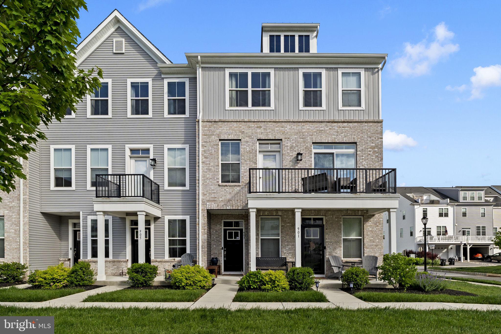 Welcome to 903 Anvil Court! This is a stunning four year old end unit townhome in the highly desirable Steelpointe Community. As you enter on the bottom level, you will immediately notice the ample closet space with custom shelving, hardwood floors, and nice sized garage, perfect for storage or parking your car. Go up the stairs to the main living space which features an open concept floor plan. The Beautiful kitchen features white shaker style cabinets with quartz counter tops. There is a large island that overlooks the living area, perfect for entertaining your guests. There is also a half bathroom on this floor for added convenience. The views of the trees and walking trails are simply amazing. Step out to the deck where you can enjoy the views with your morning coffee or an evening beverage of choice. Upstairs features 3 nice sized bedrooms, all with custom shelving in the closets, a full bath, and a laundry area. The primary suite is stunning with large windows, a big walk in closet with custom shelving, and a spa-like bathroom.  The sellers have also added dimmer switches to all of the light fixtures so you can customize the lighting based off of the mood that you are in. Conveniently located to downtown Phoenixville and all major highways, this home is a must see. Schedule your tour today.