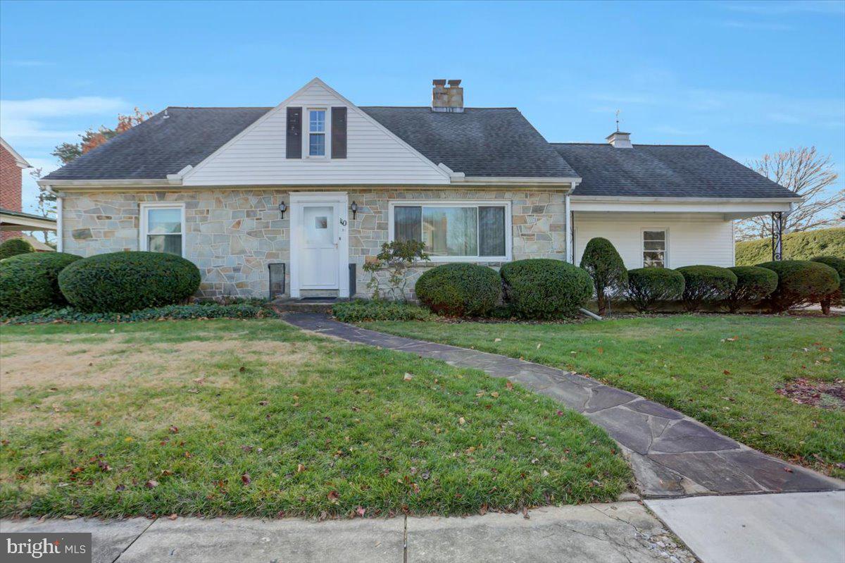 Beautiful stone home exudes welcoming curb appeal. Charming small-town gem nestled in Dillsburg Borough offering tranquility and convenience. Covered front porch w/slate detail. Large living room w/stone fireplace, Formal dining room with built-ins add to the charm. 2 Bedrooms w/Hardwood Floors and Full Bath on Main Level. Additional Family Room built in 2007 overlooks the large, level backyard and deck.  Shed included. Laundry conveniently located on the main floor. Large kitchen waiting for your finishing touches. Side-entry one-car garage w/paved driveway.  Upper level includes 3rd bedroom, half bath, large bonus room, cedar closet and more storage. Many updates including  HVAC 2023, Electric 2017,  Roof 2015 and Replacement Windows (partial) 2003. Spacious unfinished basement w/interior access and steps to outside bilco door. Great location with a short drive to the grocery store and Haar's Drive-In. Quiet street within walking distance to downtown, library, park, schools, restaurants, and shopping. Easy access to Rt 15 & 74