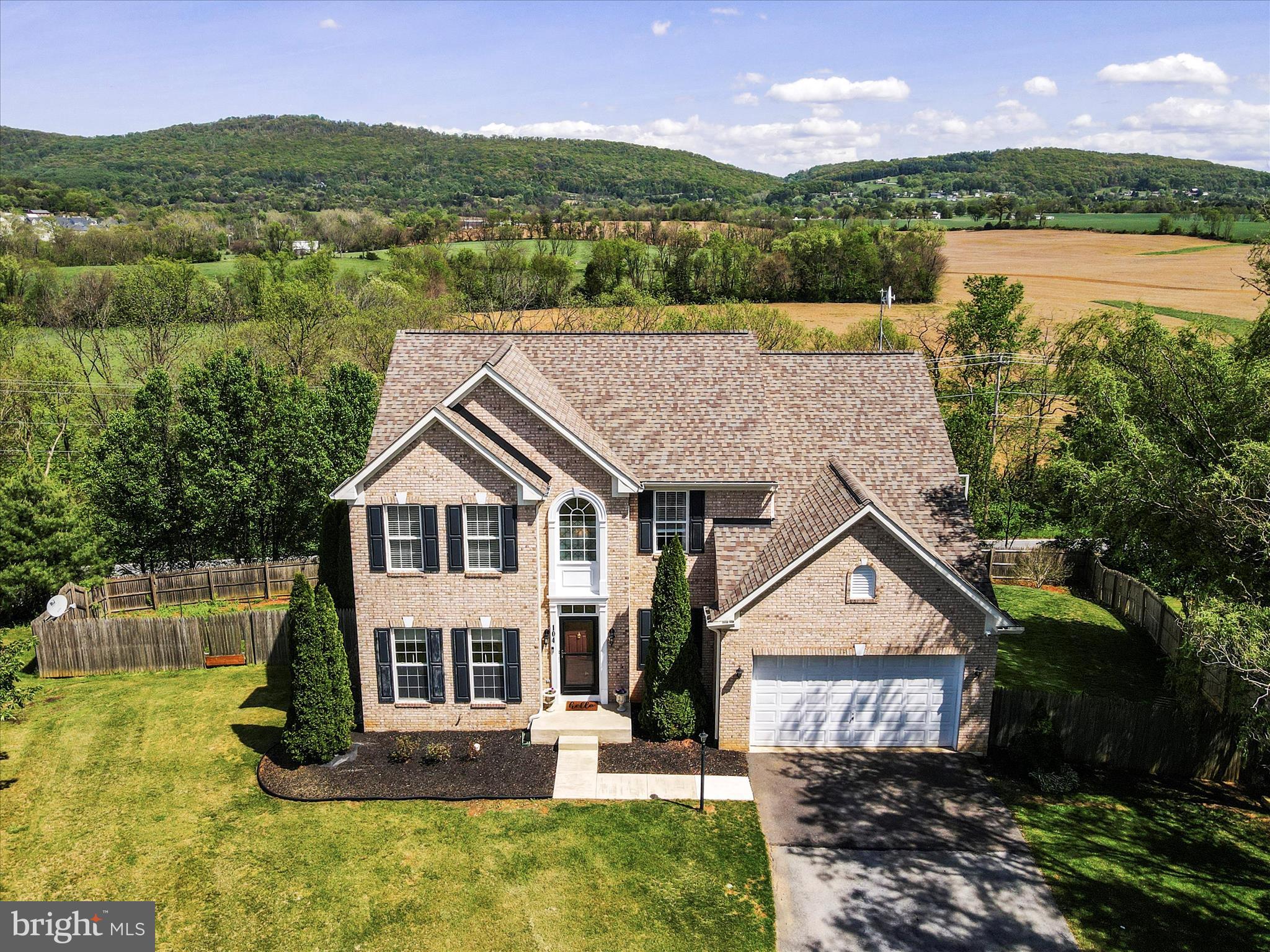 Meticulously maintained home in desirable Crestview community, with panoramic mountain views from the back deck. Upon entering this home you will be delighted by the bright, clean and fresh state of this home. The sellers have left no stone unturned and the home shines. Home features large rooms and plenty of space for the family. Main level features family room with mountain views, living room, dining room, office, laundry room, kitchen with island, lots of cabinets for storage, pantry, bump out sitting room/dining area, gas fireplace, coat closet, half bath, hardwood in office, dinning room and living room.  Upstairs features hardwood floors, 4 bedrooms, 2 full baths, the primary suite offers marble double vanity, LVP floor, linen closet, water closet, separate shower, soaking tub and 2 large walk-in closet. Hall bath offers granite countertop and LVP floor. Finished walkout basement with half bath. All around home for comfortable living and entertaining your family and friends! Outside you will find a cedar privacy fence around the yard, 2 patios, 2 level trex deck with hot tub and spectacular views of the mountains. You can also enjoy views of 4th of July fireworks.  

UPDATES: Roof replaced 2019. Washer/dryer purchased 2024, water softener 2024, hot water heater 2022, main HVAC unit Aug. 2016, deck 2016, tile on main level 2023, 2 full baths upstairs remodeled 2024, cooktop & microwave 2025. Home power washed  April 25 2025.