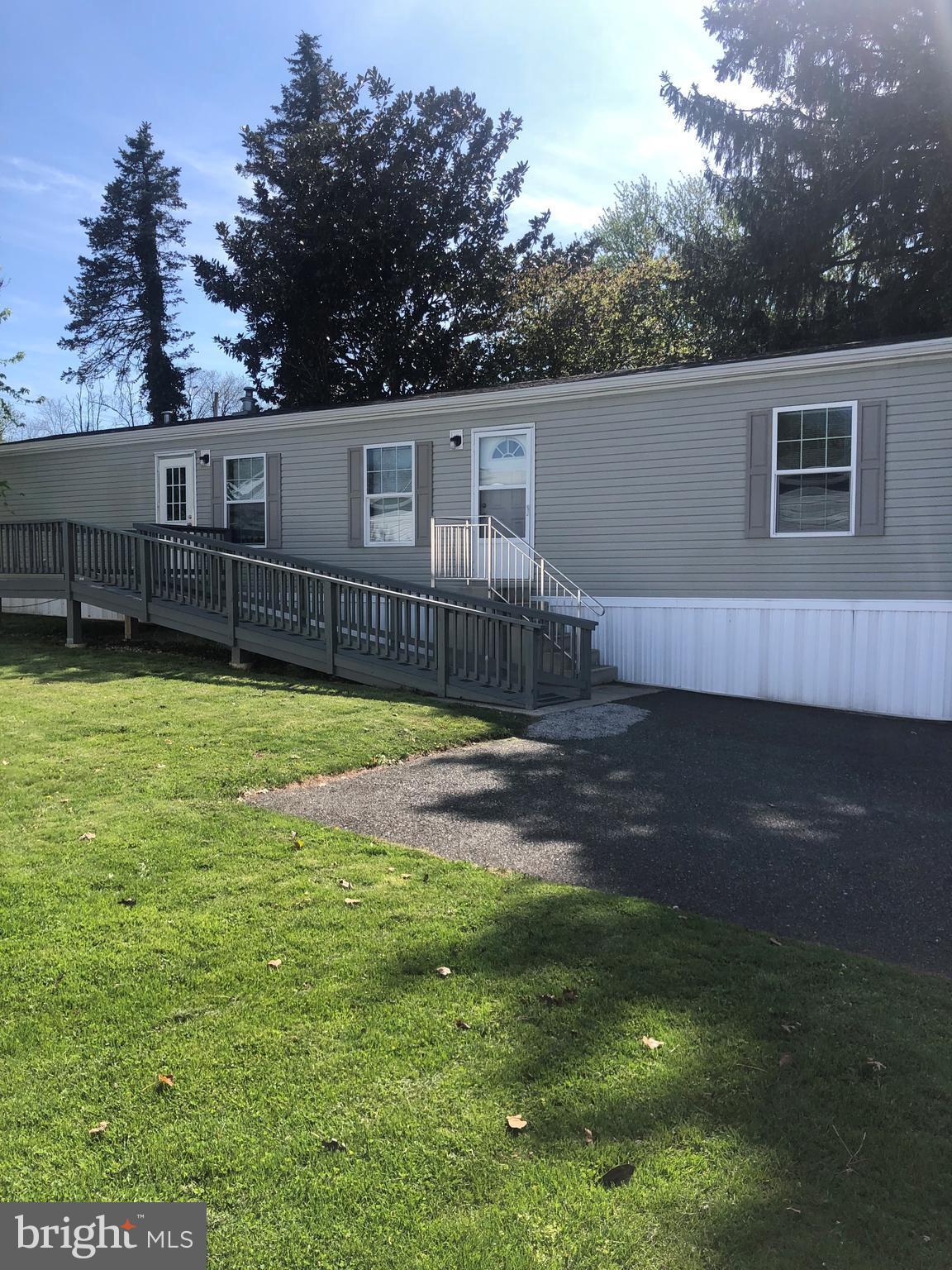 Like new two bedroom, two bath mobile home in Valley View Blandon Park, Fleetwood. The one bath is a walk-in-shower. Included in sale are refrigerator, range and shed.
 HOA Fee  of $625 includes lot rent,  water, sewer and trash fees. Lawn care and snow removal are responsibility of the owner, but for a nominal fee may be acquired through the
community maintenance staff. This property is ideally located to shopping, schools, medical facilities, etc. Pet are allowed upon approval from lot owner.