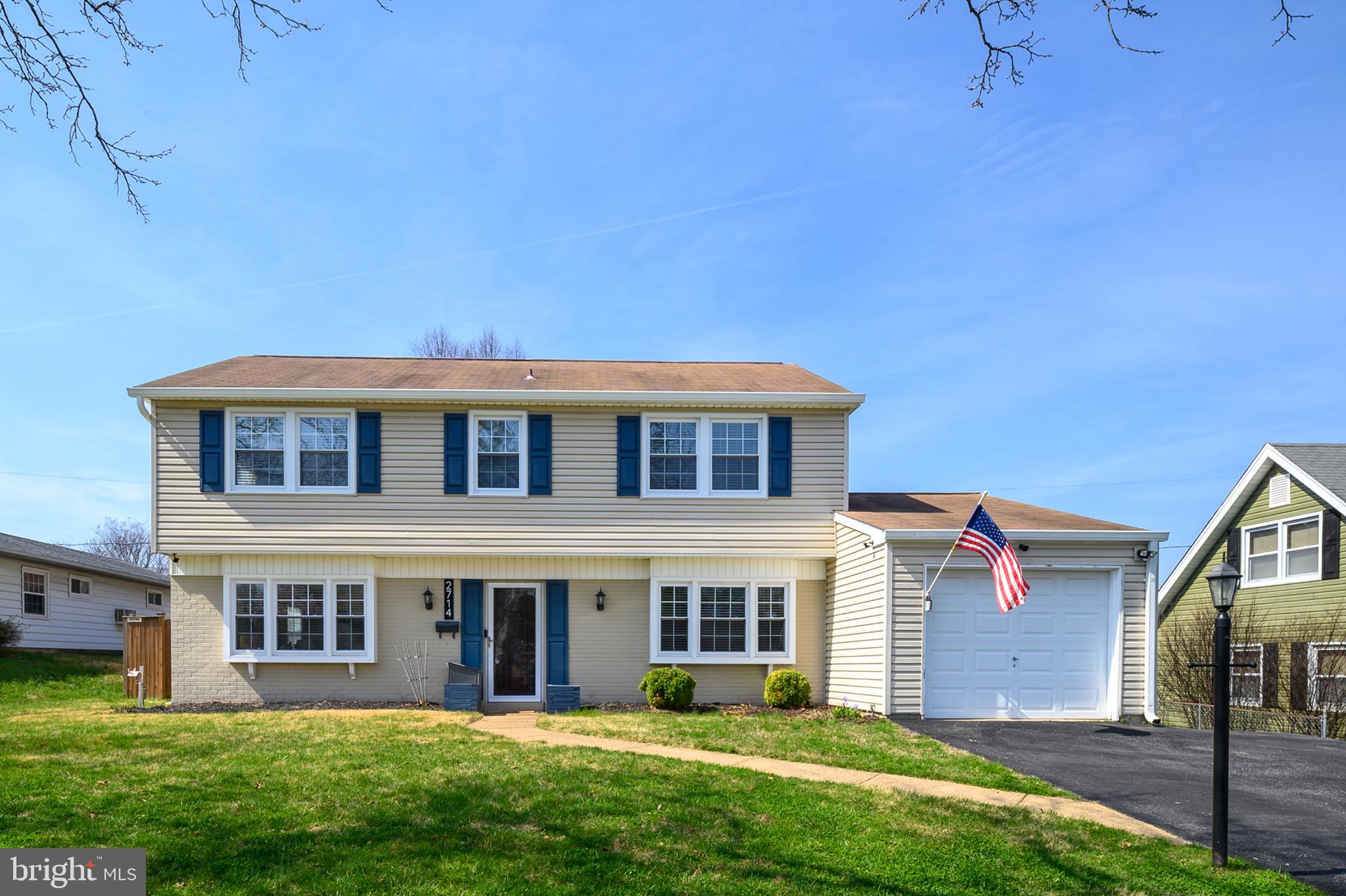 This Kenilworth at Belair home shines with thoughtful updates and a warm, welcoming feel from the moment you arrive, starting with the beautiful solid wood front door and storm door. Inside, fresh neutral paint throughout most of the home pairs nicely with new carpeting in the living room and upper level bedrooms. The kitchen is truly a standout, featuring crisp white cabinetry, stainless steel appliances, and quartz countertops with subtle design detail. The kitchen also offers space for a sitting or casual dining area, creating a comfortable everyday gathering spot, in addition to the formal dining room. Hardwood flooring runs through the kitchen, breakfast area, dining room, and foyer, and is 3/4" thick for a solid, quality feel. The laundry room is nicely sized and located right off the kitchen, complete with luxury vinyl flooring.

Upstairs offers three bedrooms, including an expanded primary suite created by incorporating a fourth bedroom, now a generous sitting room and closet space, along with an updated en suite bath with a walk in shower and frameless glass door. A full hall bath with a tub and shower serves the additional bedrooms. The backyard is fully fenced with a wood privacy fence and offers plenty of space to enjoy, along with a shed for storage. An attached one car garage completes the home, all set within an established Bowie neighborhood with timeless appeal and a location that makes everyday living easy.