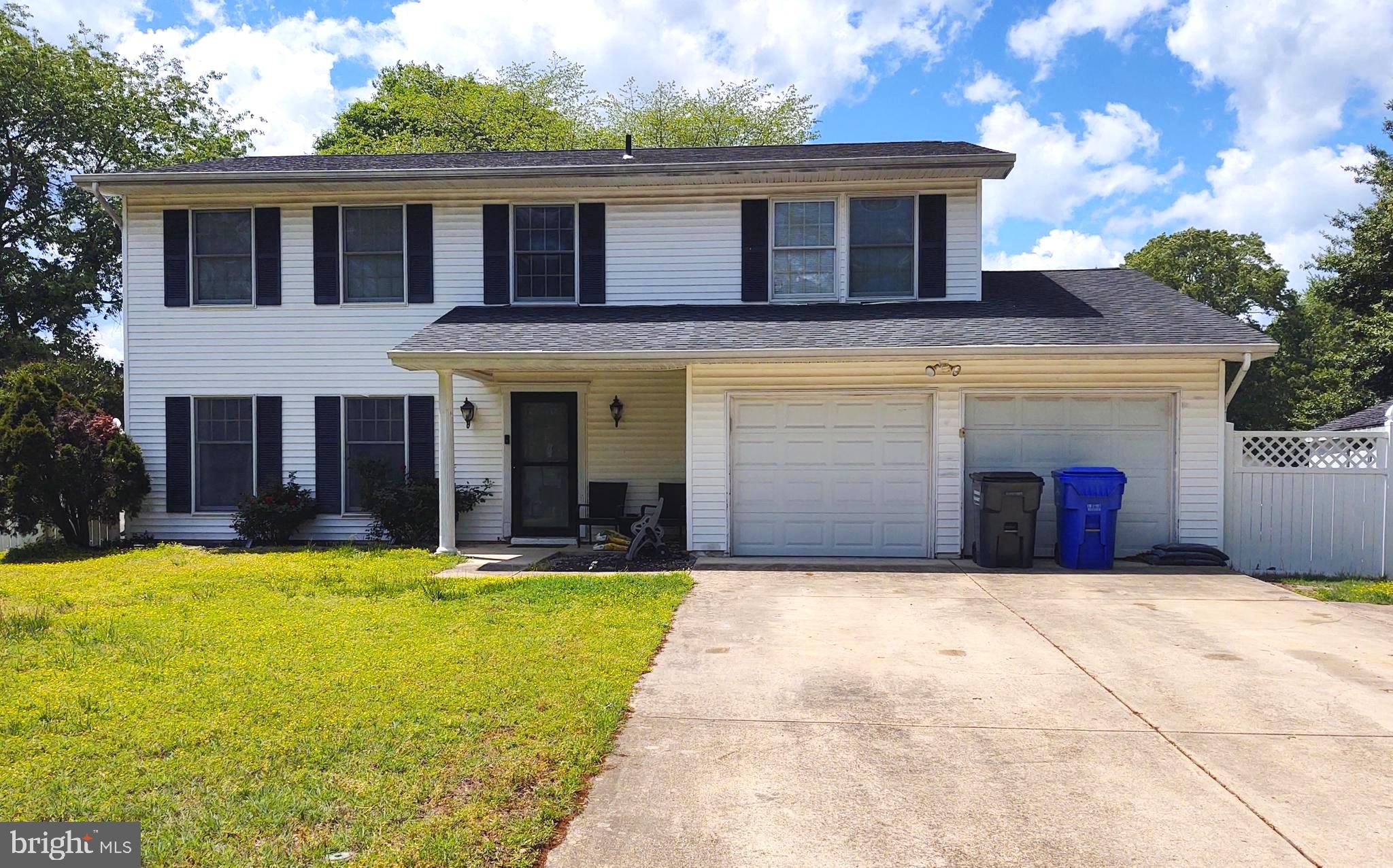 COMING SOON!  DO NOT MISS THIS DEAL!  This 2 level detached home includes 4 bedrooms, 2 1/2 baths, a 2 car garage and almost 2,200 sq ft!  PRICED TO SELL QUICKLY! Highly, highly motivated sellers!  This main level features an open floor plan with a formal living room, open to the separate dining room, spacious yet cozy kitchen with white cabinets, plenty of counter space, stainless steel refrigerator, breakfast bar,  and tile flooring.  Kitchen is open to the family room and rear access to the patio and large, fully fenced backyard.  Main level also has a 1/2 bath and laundry room with full sized washer & dryer.  The upper level has 4 bedrooms and 2 full baths.  The oversized primary suite features a large sitting room adjacent to the sleeping area, perfect for an office or private reading/tv room.   Primary suite also has a large walk in closet, and full bath with updated, large shower, sink and vanity!  Home also features an attached, 2 car garage and concrete driveway for extra parking.  NO HOA!  Home is in a great location, with easy access to shopping, dining, entertainment, and endless retail stores!  Not to mention close to National Harbor, Andrews AFB, PAX River, Indian Head Naval Base, Bolling AFB, DC & VA!   Home is sold "as is" and priced well below value for quick sale!   Bring your highest & best offers!  PRICED TO SELL FAST!