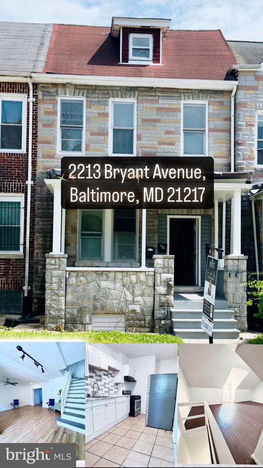 PRICE UPDATE!!!


This is where a house becomes a home and this can be yours!

Welcome to your very own  slice of the city of Baltimore, Maryland at 2213 Bryant Ave in the Woodbrook subdivision.

This 4-bedroom townhouse has  a loft that can be counted as a bedroom number 5, with a functioning half bath that can be converted to full bathroom in the basement: it’s  home base for your weekend treks through Druid Hill Park and morning coffee at the Rawlings Conservatory. 

With 1,400+ sq. ft. of space, it’s got the bones of a classic 1920s townhouse but the feel of a modern industrial masterpiece. Come for the brick soul, stay for the five-minute commute to MICA or the Zoo and experience the charisma and city charm.