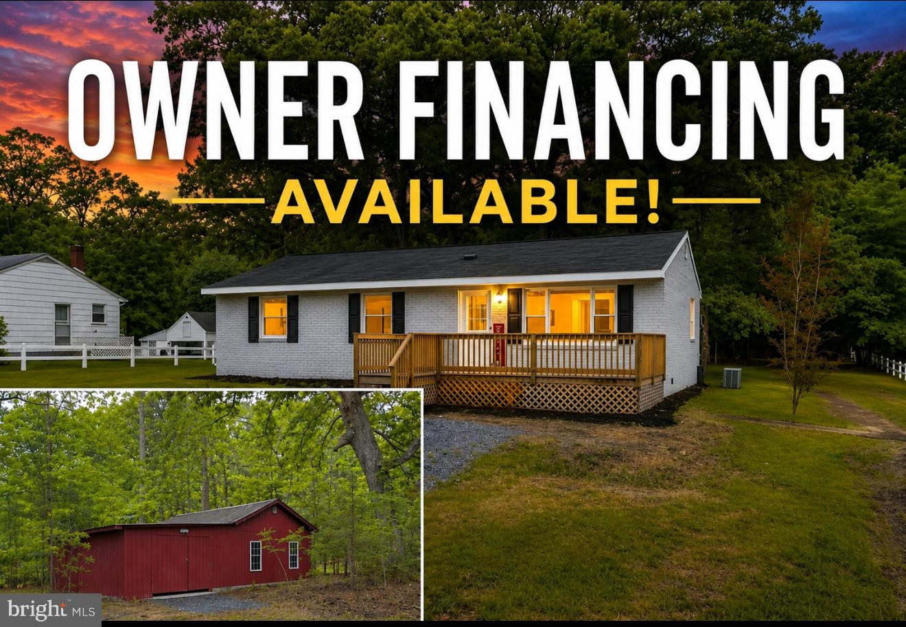OWNER FINANCING AVAILABLE, no banks, call for details. Beautifully renovated rambler located in the highly desirable Leonardtown School District, offering the perfect blend of modern updates and peaceful living on almost 1-acre lot.
This move-in ready home features 3 bedrooms and 2 full bathrooms, along with a 1-car garage as well as man cave, workshop, or bonus space. The home has been thoughtfully updated with a brand new roof, new windows, new flooring throughout, a fully renovated kitchen with new appliances, and beautifully updated bathrooms, new water heater providing both style and peace of mind.
Additional improvements include a new HVAC system to be installed, ensuring comfort and efficiency for the new owner.
Enjoy easy single-level living with plenty of outdoor space, ideal for relaxing, entertaining, or future expansion. No HOA.
Conveniently located near Leonardtown amenities, shopping, dining, and schools.