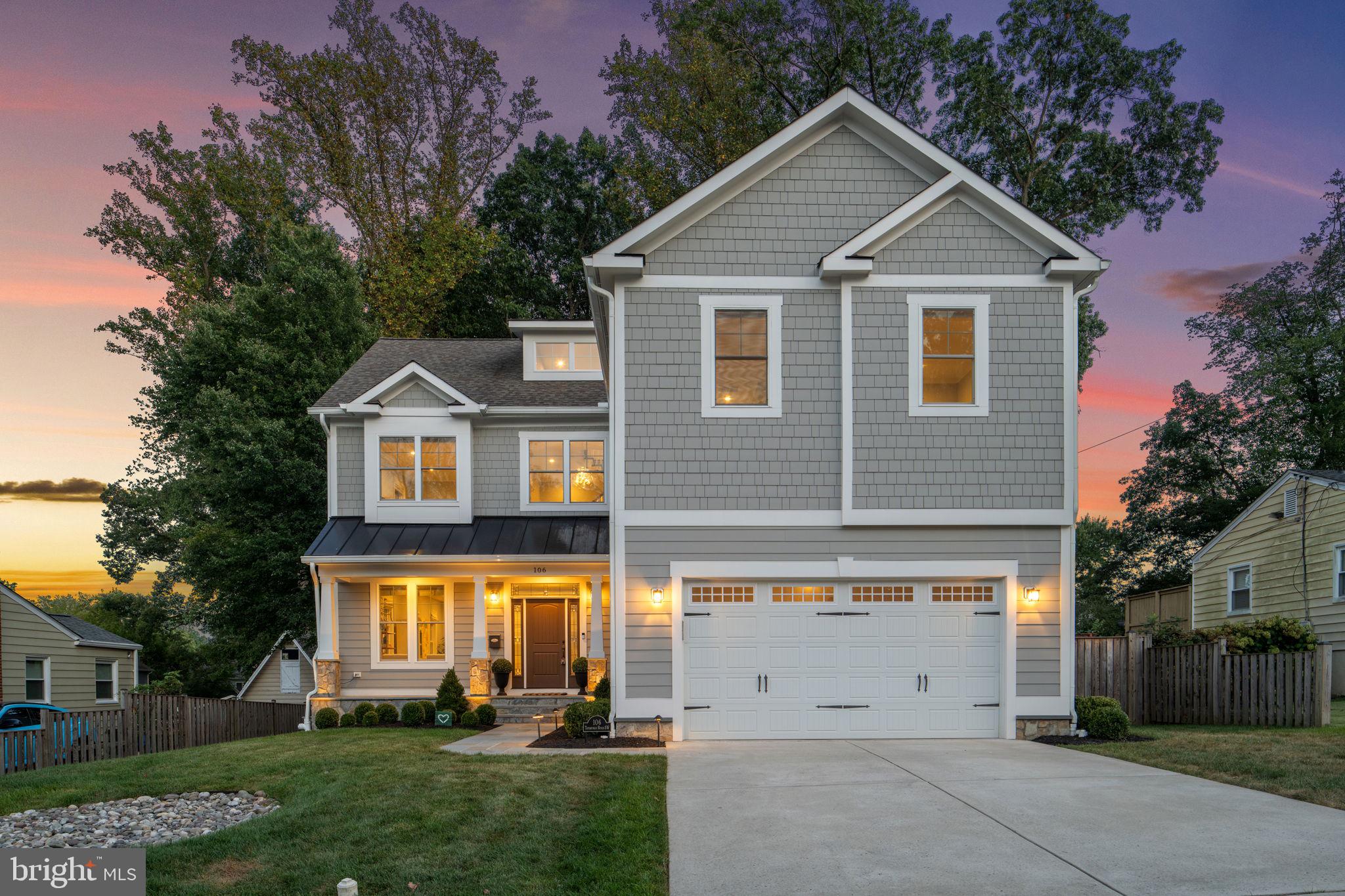Welcome to 106 Tapawingo Rd SW, a stunning 2020-built craftsman offering 6 bedrooms, 6 full & 2 half baths with 5,615 sq ft of finished living space on a .24-acre lot in the Madison HS pyramid. Designed with an open floor plan, this home blends modern style with everyday functionality—perfect for both daily living and entertaining. The gourmet kitchen opens to spacious dining and family areas filled with natural light. Upstairs, generously sized bedrooms include a luxurious primary suite with spa-like bath. The lower level provides additional living space ideal for a rec room, gym, or guest suite. Enjoy a good-sized fenced backyard for play, pets, or gatherings. All of this in a highly desirable walkable location—just blocks from downtown Vienna’s shops, dining, parks, W&OD Trail, and year-round community events. Convenient to Metro, Tysons, and commuter routes. A rare opportunity to own a move-in ready home in one of Vienna’s most sought-after neighborhoods.