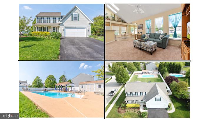 You DO NOT want to miss this one!! LARGE corner lot with GORGEOUS in ground pool!  This PRISTINE home boasts OVER 2500 sq ft, 4 LARGE bedrooms with First Floor Master Suite, 2.5 Bathrooms, OPEN floor plan, NEW carpet, FRESH paint, Sunroom, 2 car garage, and much much more! The kitchen showcases granite countertops, Breakfast Bar, eat in kitchen table area, NEW appliances, and open to Living Room and Sunroom.  The upstairs boasts 3 LARGE bedrooms with room for EVERYONE!! The backyard is your very OWN PRIVATE oasis.  The in-ground pool and pool house just scratch the surface of this immaculate backyard.  The deck and patio make this the perfect entertaining backyard!  Even with all of that there's still PLENTY of yard space available for endless options.  All is enclosed with 6 ft private white vinyl fence!!! To top it off this home offers NO HOA, convenient location and in the coveted North Brook neighborhood!!