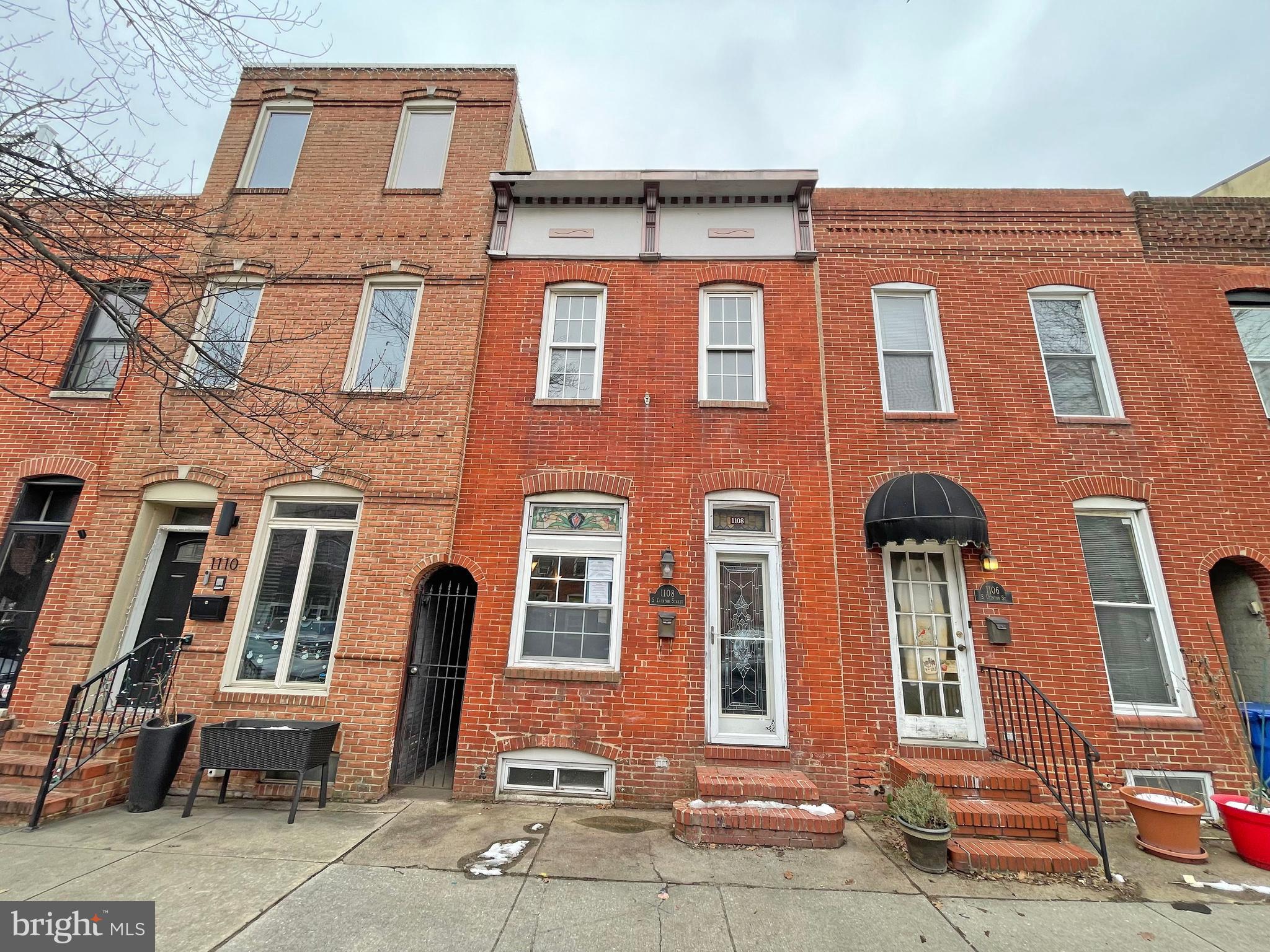 Welcome to 1108 S Clinton St. located in the heart of Canton, 2 blocks from the water and a walking distance from Canton Square. The property features 4 Bedrooms, 3.5 Bathrooms. Hardwood floors on main level. Traditional heating and Central AC System present at the property. Finished lowered level with 1 Bedroom and 1 Full Bathroom. Roof top deck great for outdoor activities. Unfinished part of the lower level offers ample storage space. Quiet location, Close to major roads shopping and restaurants. 
**** THIS PROPERTY IS NOT FOR RENT. IF YOU SEE A RENTAL LISTING IT IS A FRAUD****