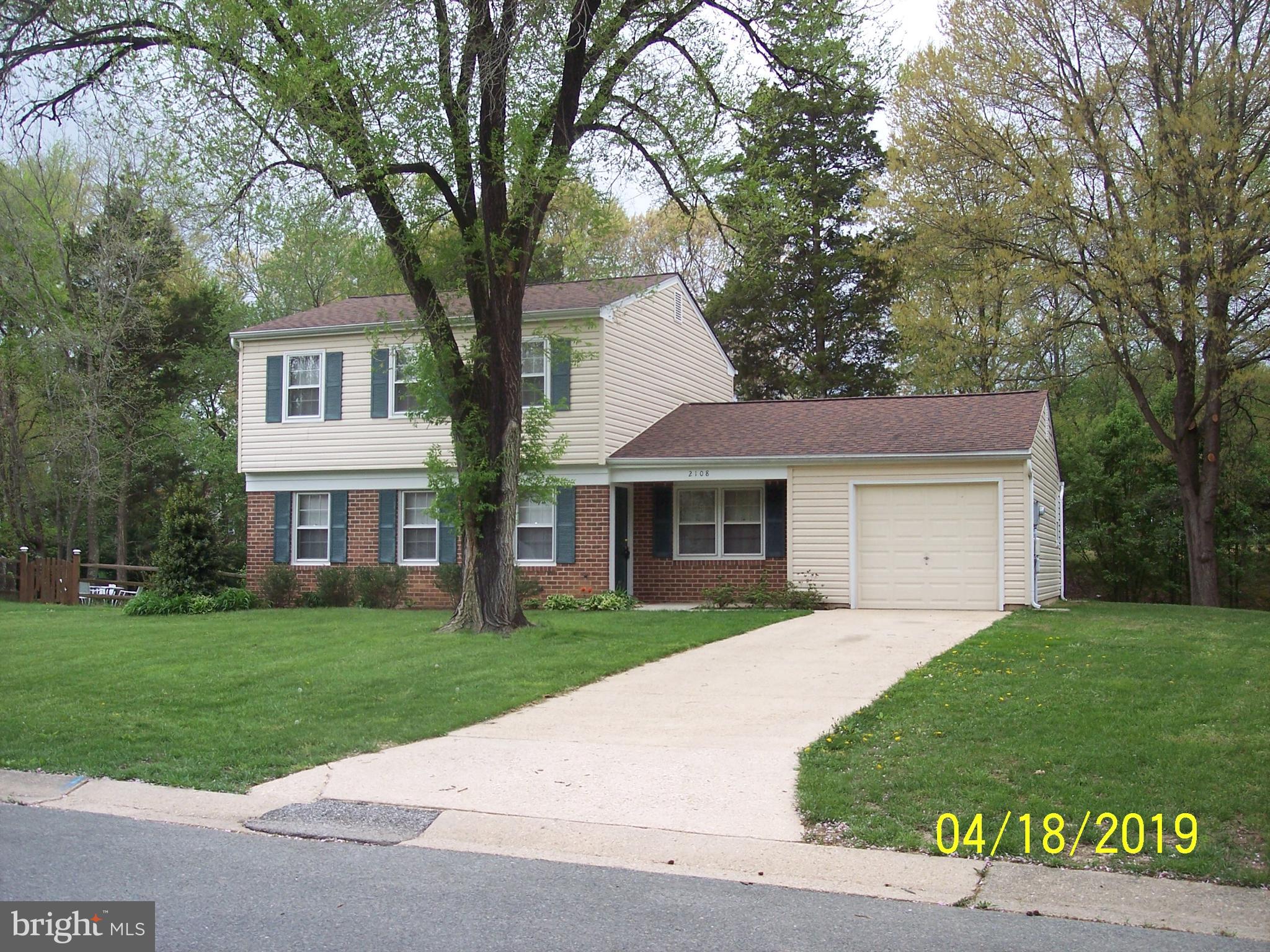 THIS HOME SHOWS VERY WELL. All interior finished space has been freshly painted and new carpet installed.   Spacious eat in kitchen, family room, laundry room  and attached garage make this a very desirable home. Large rear yard is great for outdoor  entertaining or just chilling out with nature's privacy screen along the rear lot boundary.  Located just off St Charles Pkwy and Wakefield Circle on a small court with only 8 homes.  This is a non smoking property with no pets allowed.  Owners are not accepting Housing Vouchers at this time.