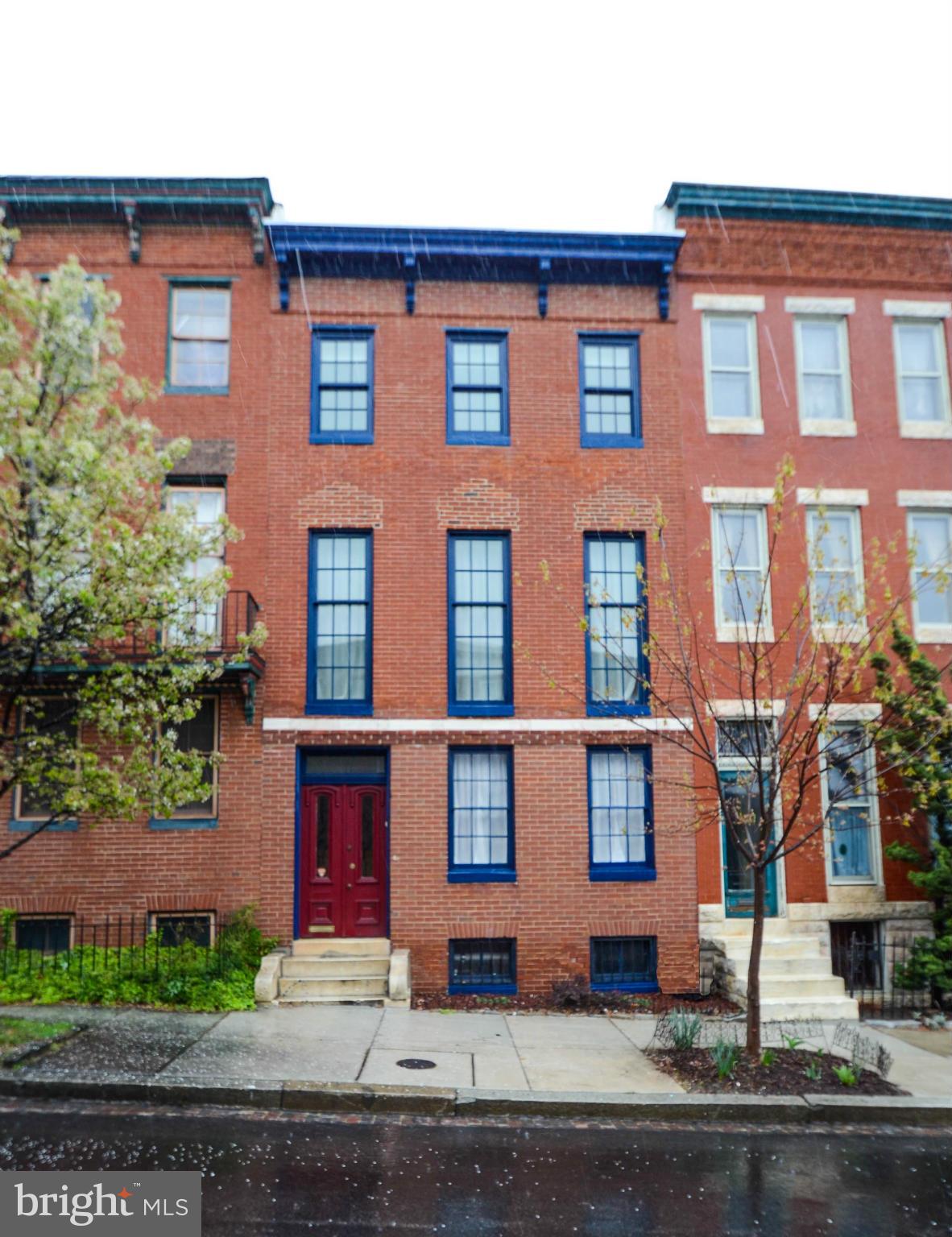 Fabulous 1880 rowhome with many newer updates, lots of space in this classic Historic building including many new windows, back of home with mutiple decks and spiral staircase, front loading washer dryer with laundry room, High velocity Central Air with tube ductwork, Hot water heater, furnace, clean and ready for immediate sale.  Backyard grass area, front of home Southern exposure, enjoy the sun