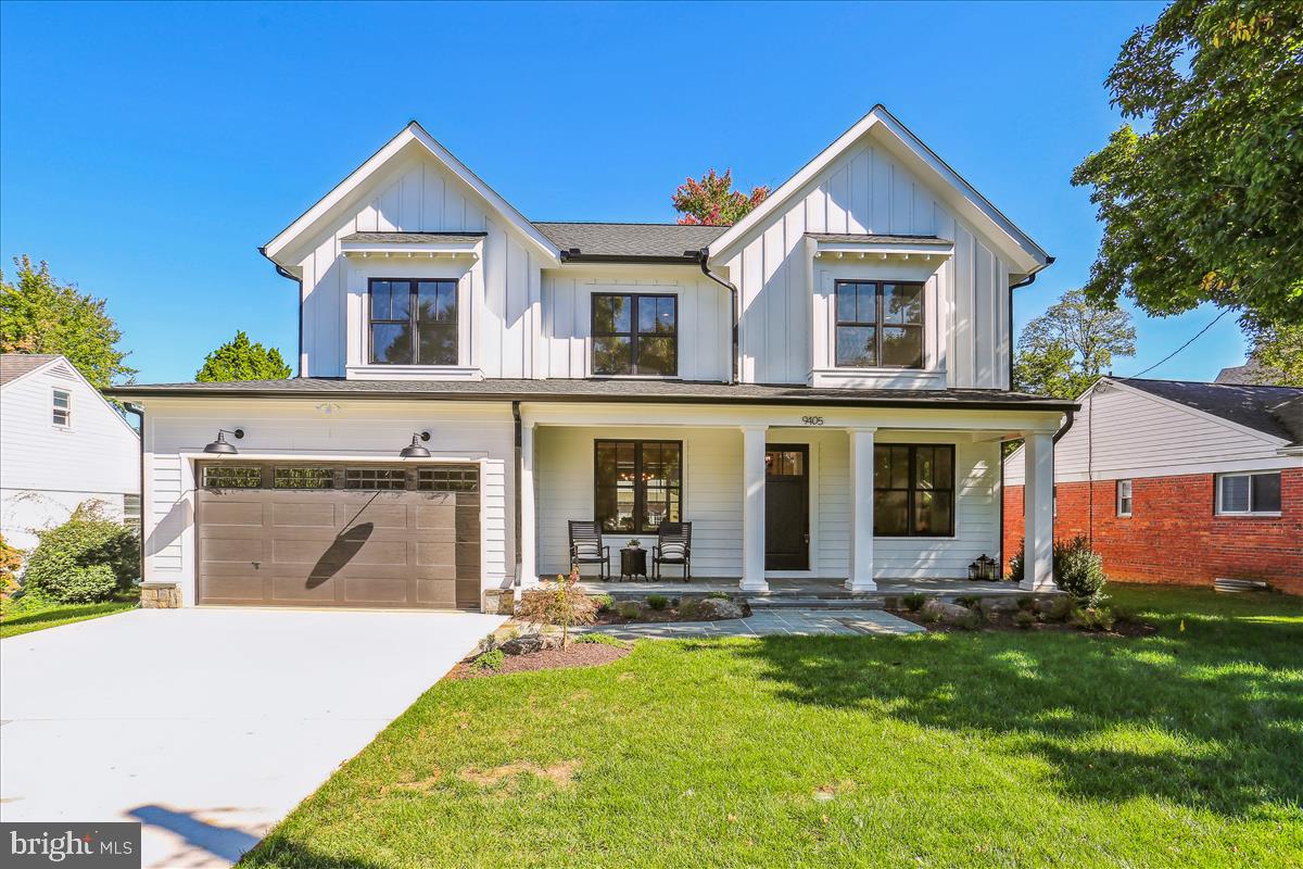 100% Completed! Move Right In!! Amazing new Modern Farmhouse built by award-winning Douglas Construction Group (Best Green Builder-Bethesda) 5 bedrooms, 4.5 baths, covered porch, living room, separate dining room, gourmet chef's kitchen, breakfast room, family room with fireplace, office and mud room with cubbies. Upper level contains the master suite with large his & hers' walk-in closets and a gorgeous master spa bath. 3 additional bedrooms and 2 full baths, homework/study room and laundry room. Finished lower level includes 5th bedroom, full bath, recreation room, exercise room and storage room. Attached 2 car garage. This home is close parks, easy access to Downtown Bethesda and so much more. Part of the Walter Johnson High School Cluster.